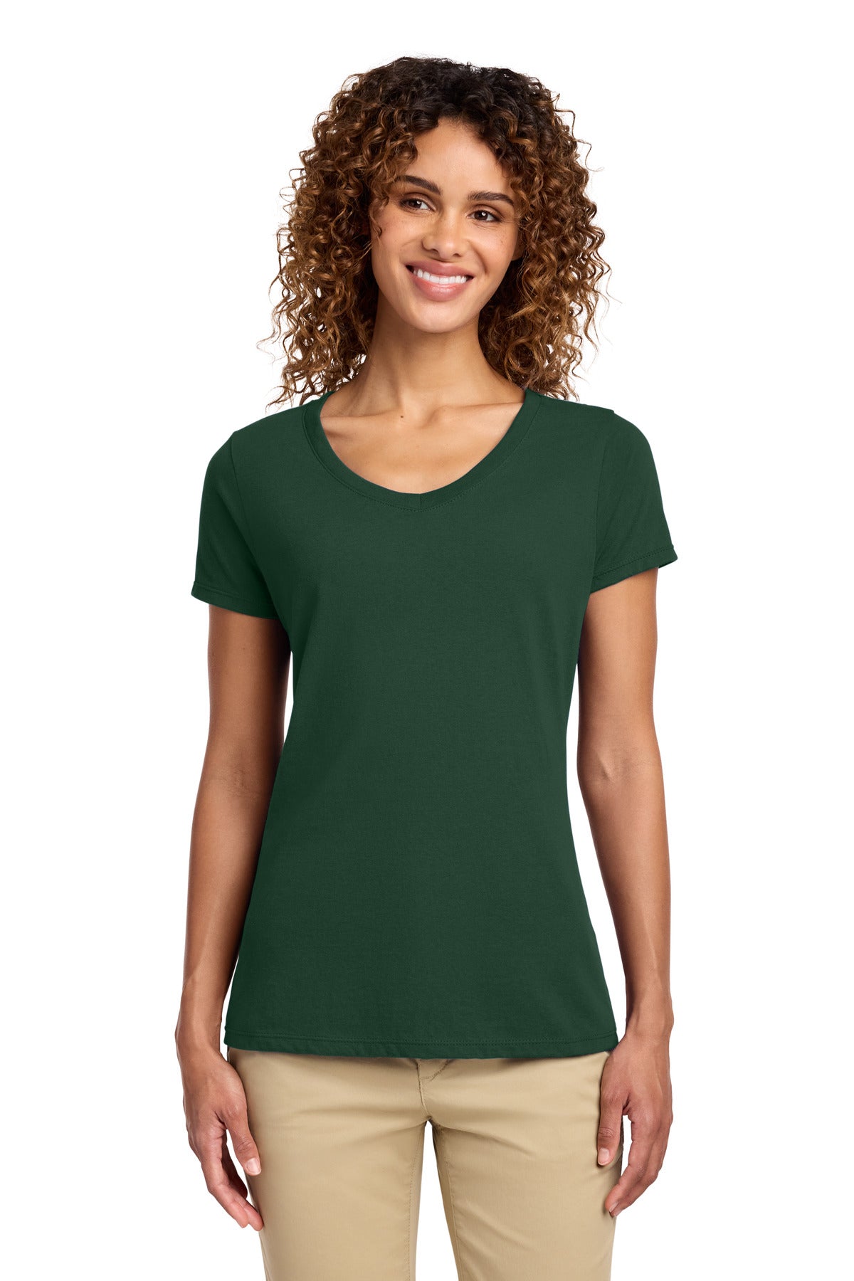 Port & Co® Women's Fan Favorite V-Neck Tee. LPC450V