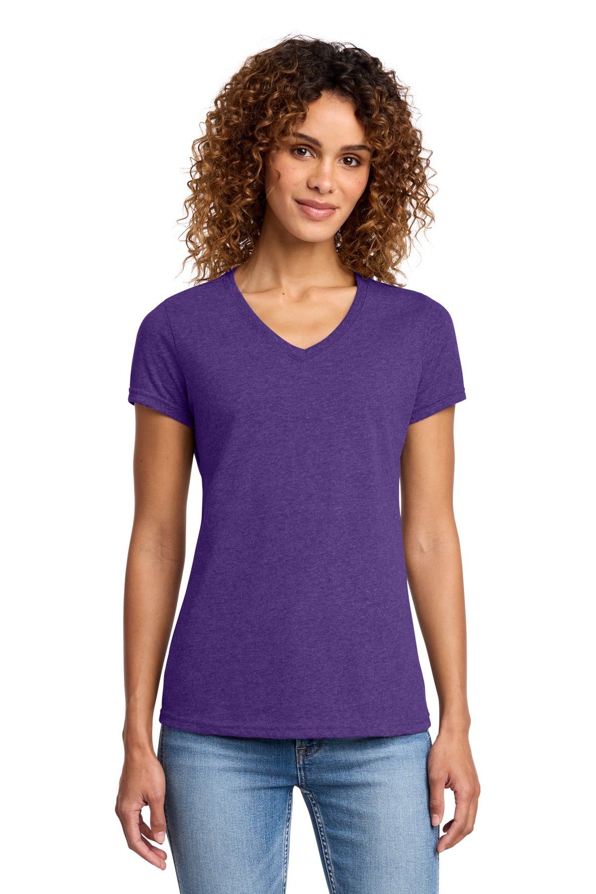 Port & Co® Women's Fan Favorite™ Blend V-Neck Tee. LPC455V