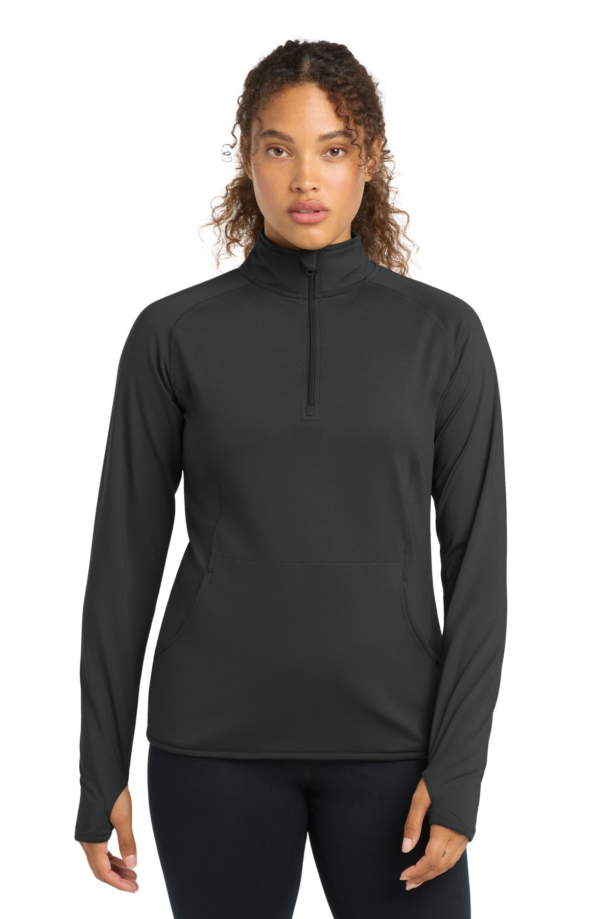 Sport-Tek® Women's Sport-Wick® Stretch 1/4-Zip Pullover. LST850