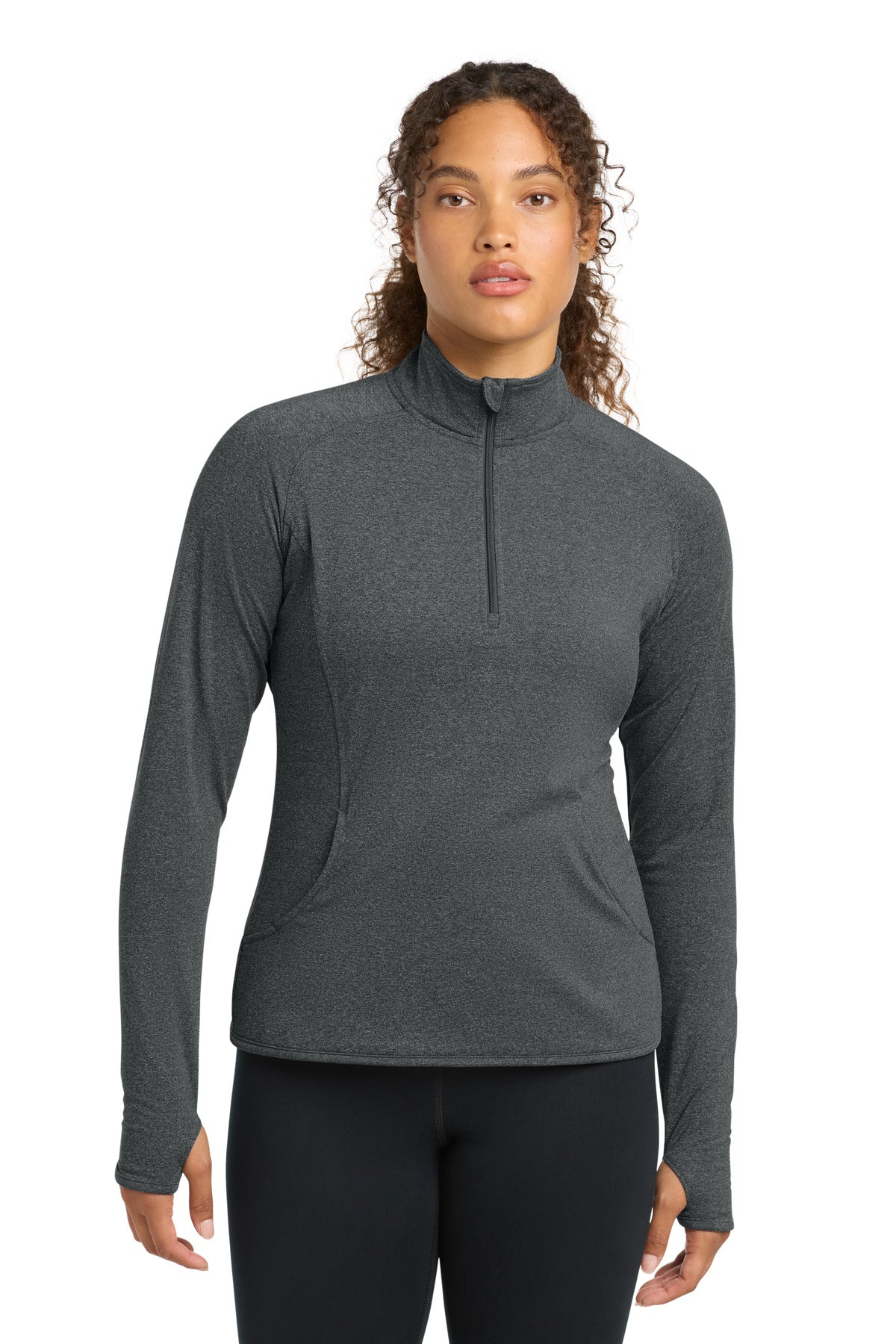 Sport-Tek® Women's Sport-Wick® Stretch 1/4-Zip Pullover. LST850