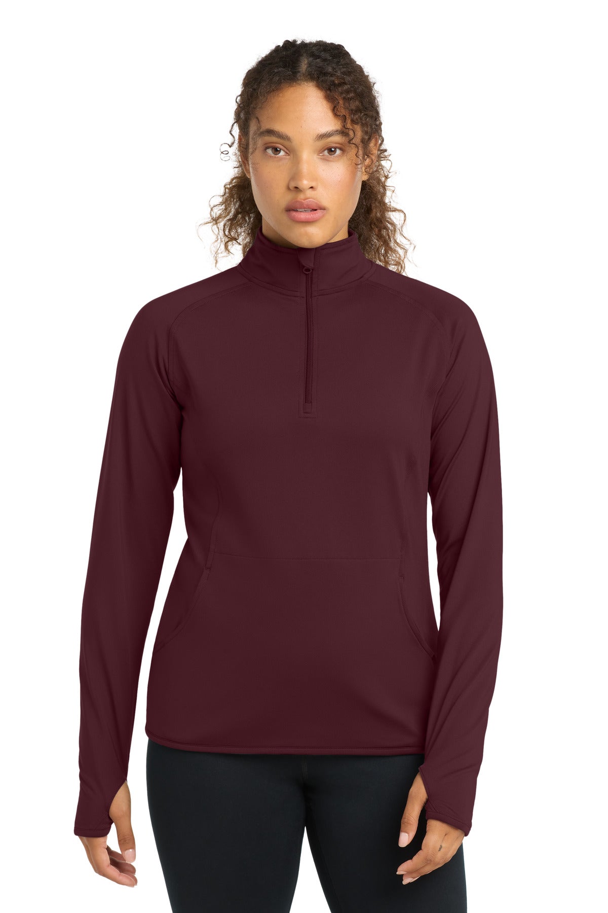 Sport-Tek® Women's Sport-Wick® Stretch 1/4-Zip Pullover. LST850