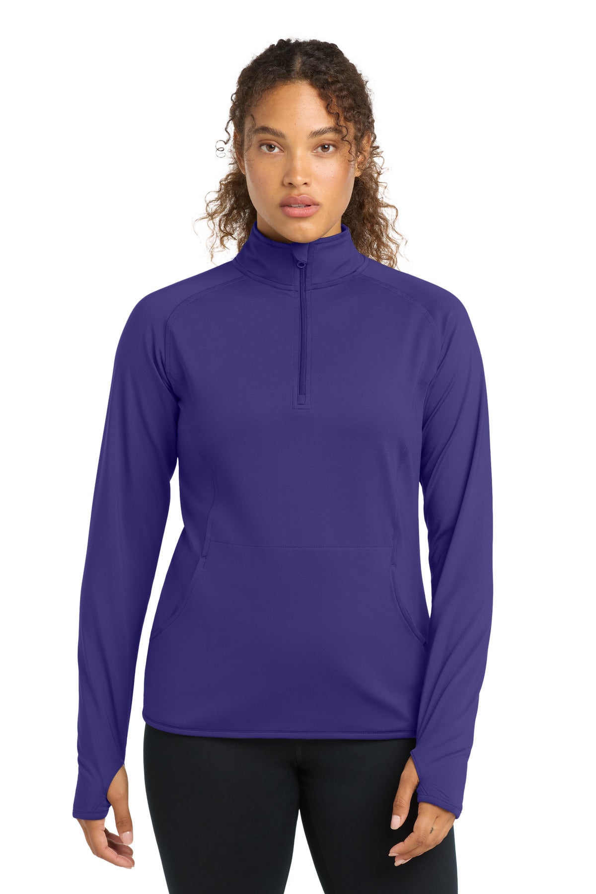 Sport-Tek® Women's Sport-Wick® Stretch 1/4-Zip Pullover. LST850