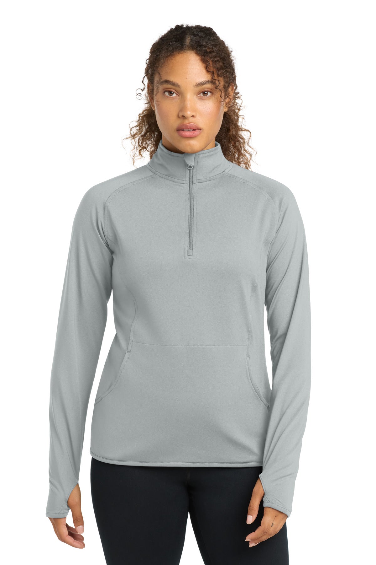 Sport-Tek® Women's Sport-Wick® Stretch 1/4-Zip Pullover. LST850