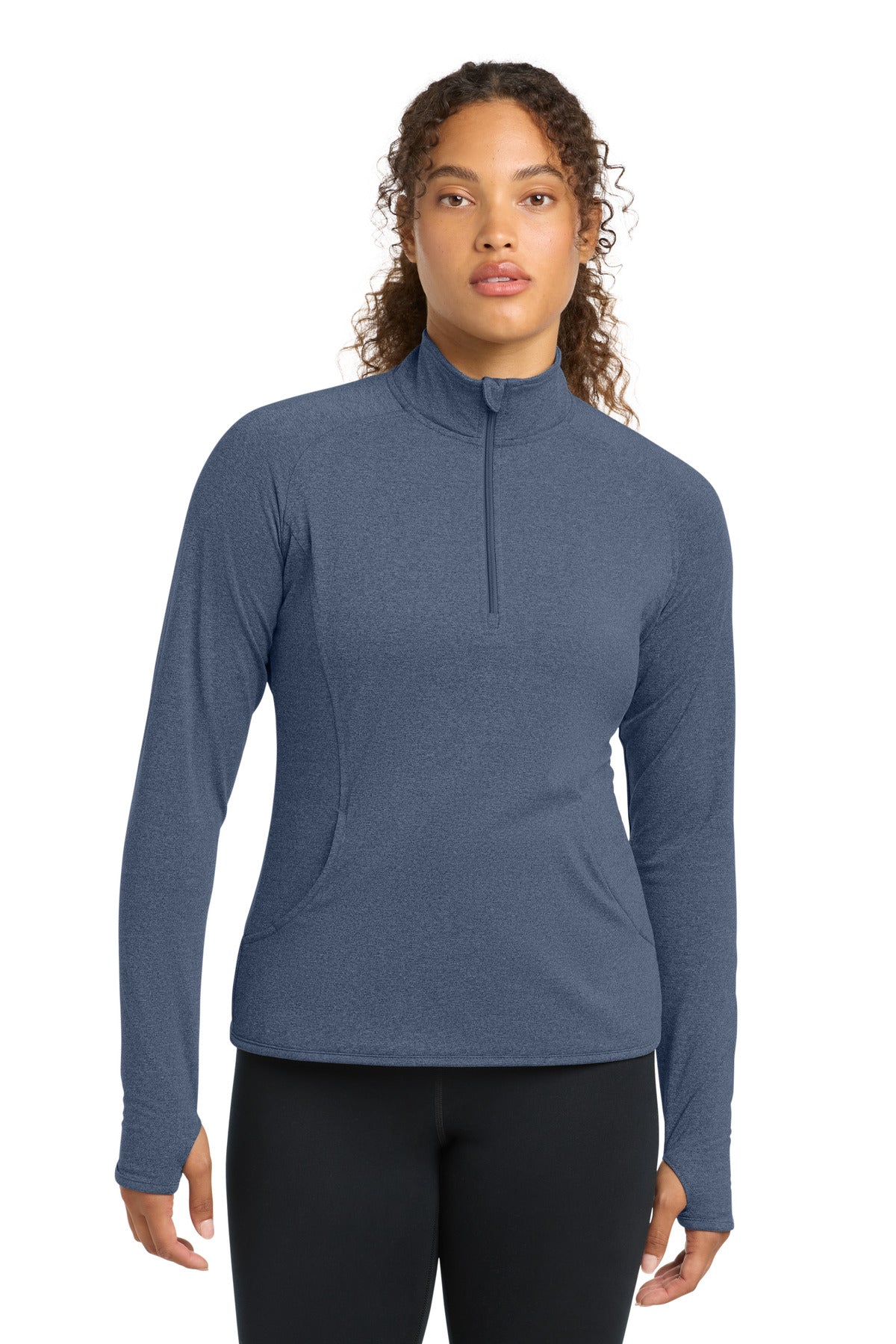 Sport-Tek® Women's Sport-Wick® Stretch 1/4-Zip Pullover. LST850