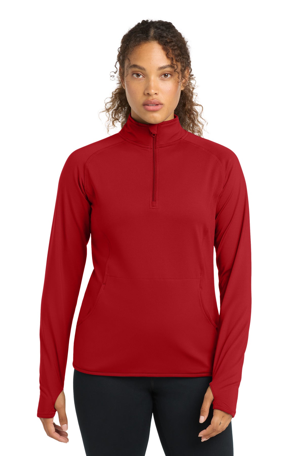 Sport-Tek® Women's Sport-Wick® Stretch 1/4-Zip Pullover. LST850