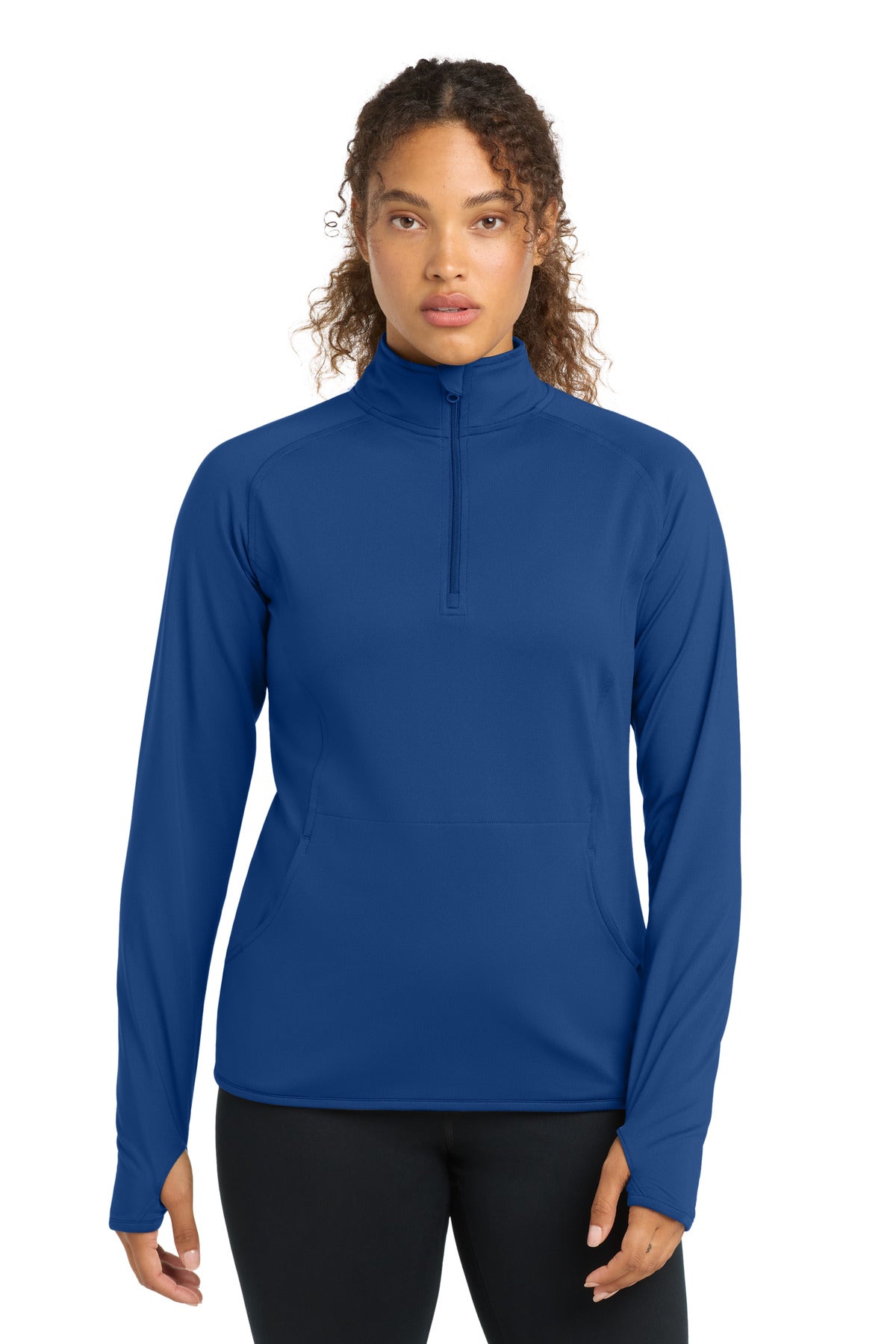 Sport-Tek® Women's Sport-Wick® Stretch 1/4-Zip Pullover. LST850