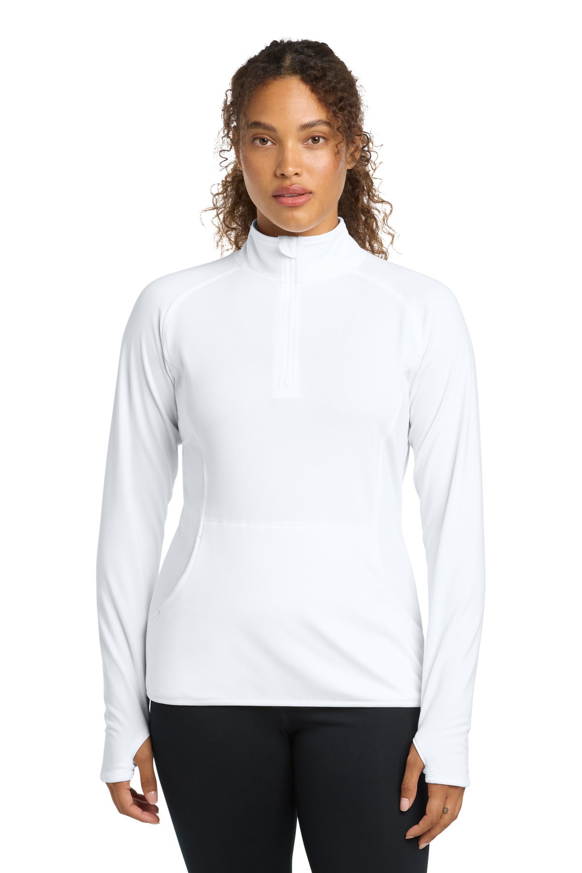 Sport-Tek® Women's Sport-Wick® Stretch 1/4-Zip Pullover. LST850