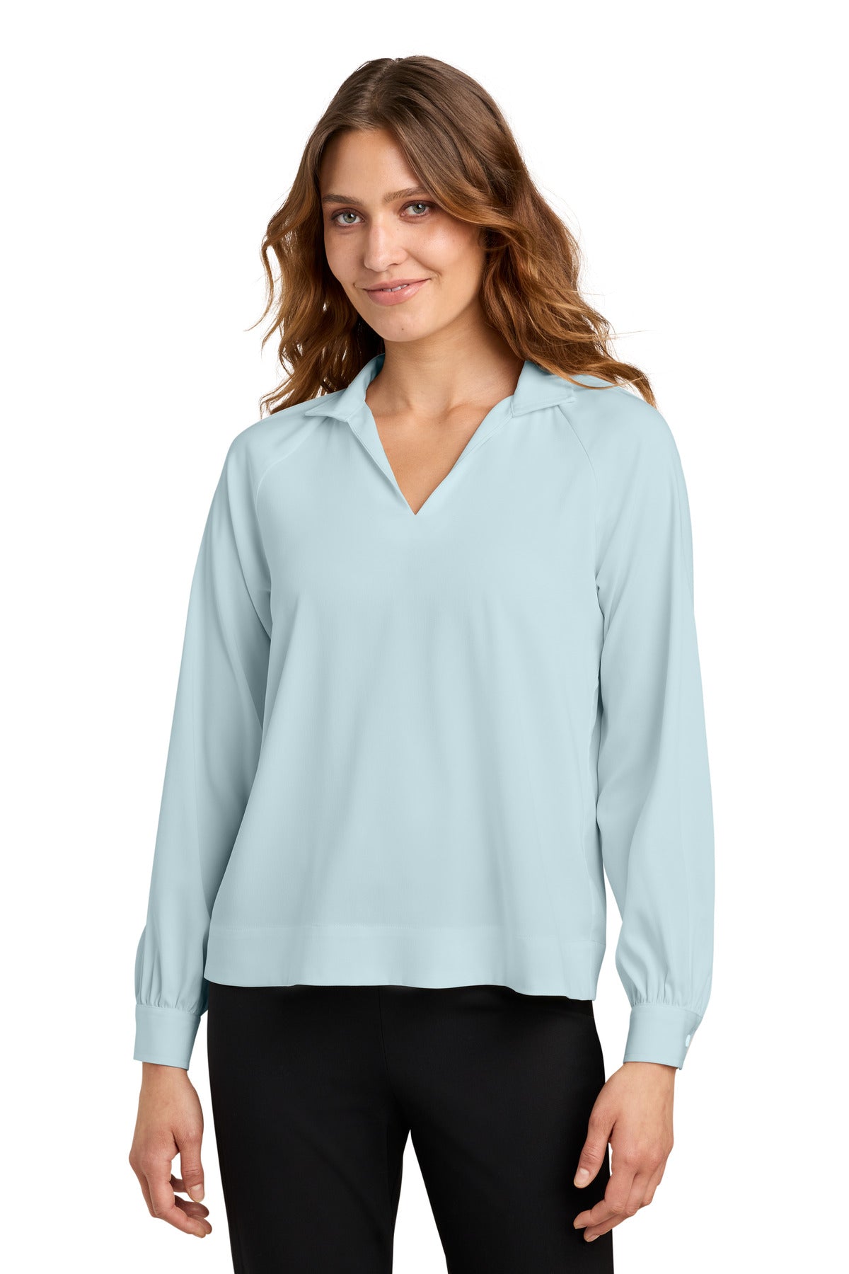 Mercer+Mettle® Women's Long Sleeve Buttery Soft Popover Blouse MM2019