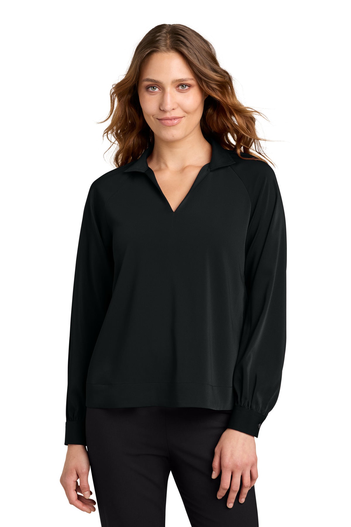 Mercer+Mettle® Women's Long Sleeve Buttery Soft Popover Blouse MM2019