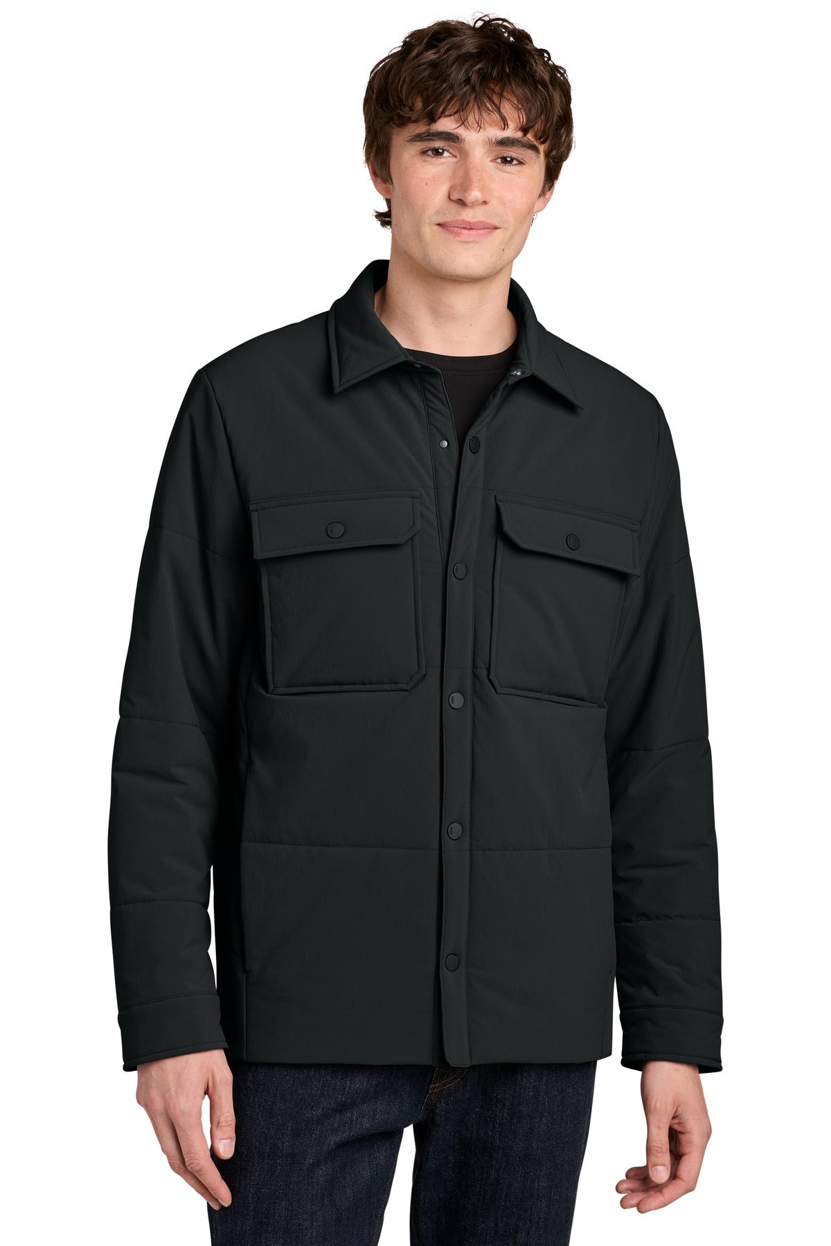 MiiR® Sashiko Stretch Puffy Shacket MRA444