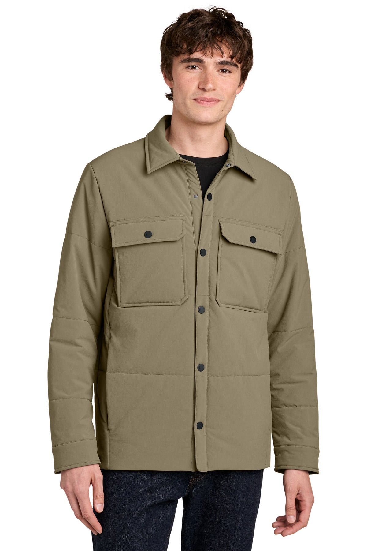 MiiR® Sashiko Stretch Puffy Shacket MRA444