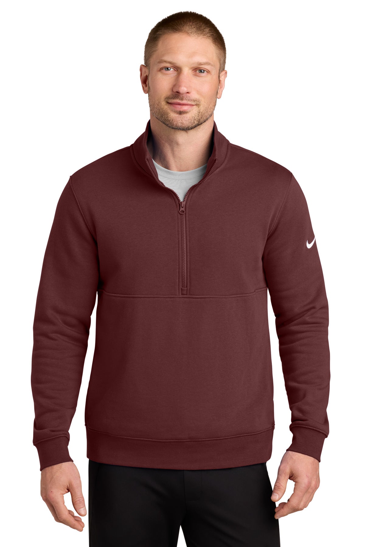 Nike Club Fleece Sleeve Swoosh 1/2-Zip NKDX6718