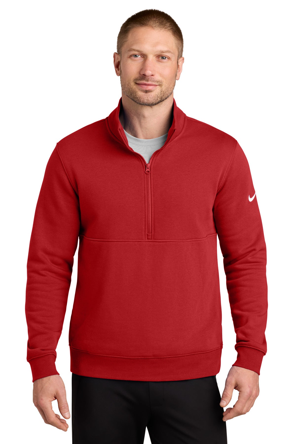 Nike Club Fleece Sleeve Swoosh 1/2-Zip NKDX6718