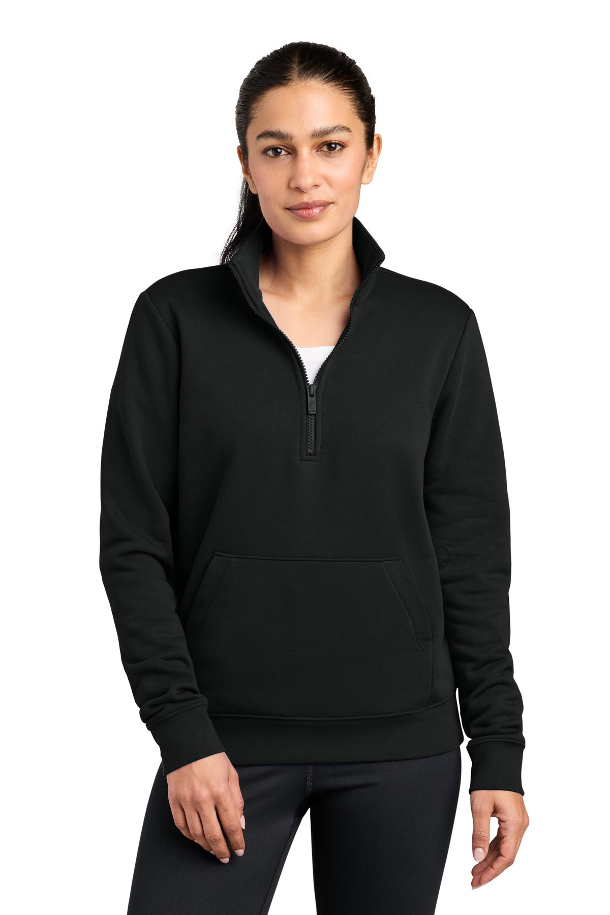 Nike Women's Club Fleece Sleeve Swoosh 1/2-Zip NKDX6720