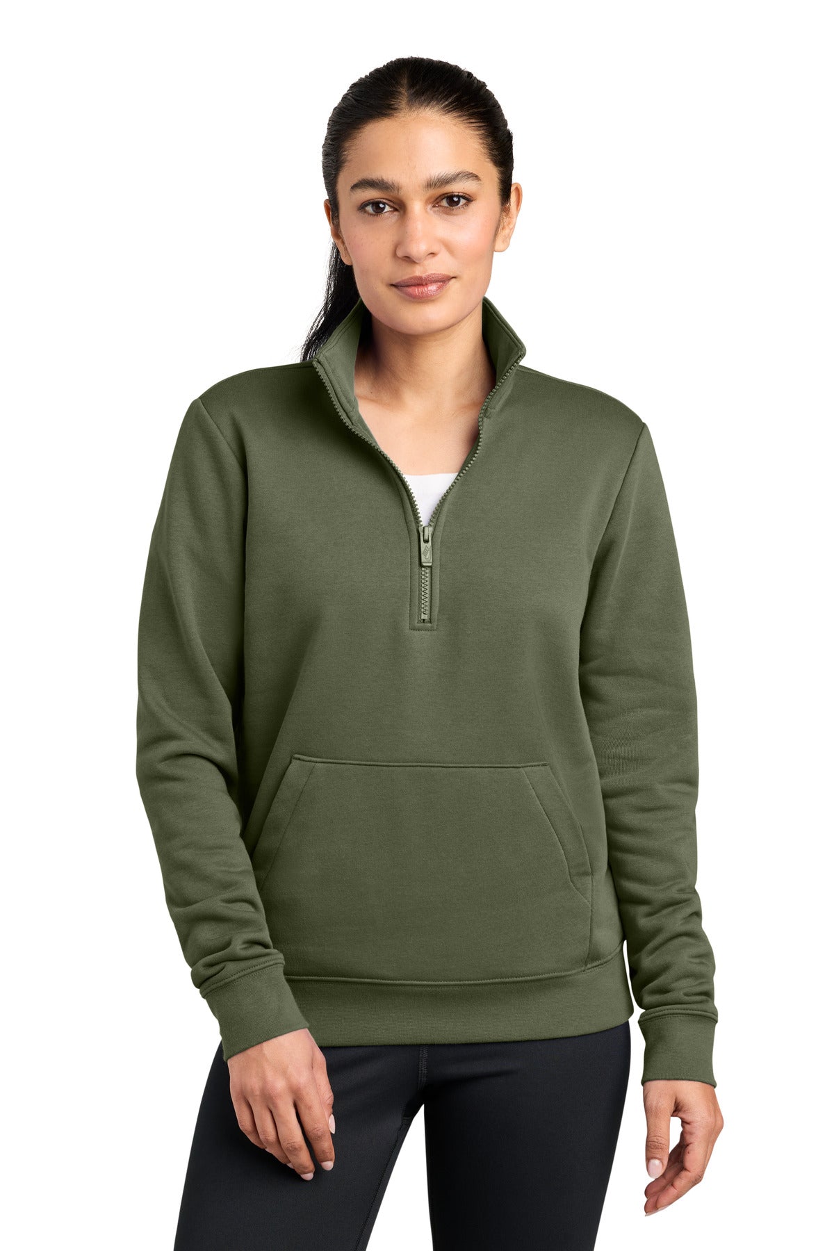 Nike Women's Club Fleece Sleeve Swoosh 1/2-Zip NKDX6720