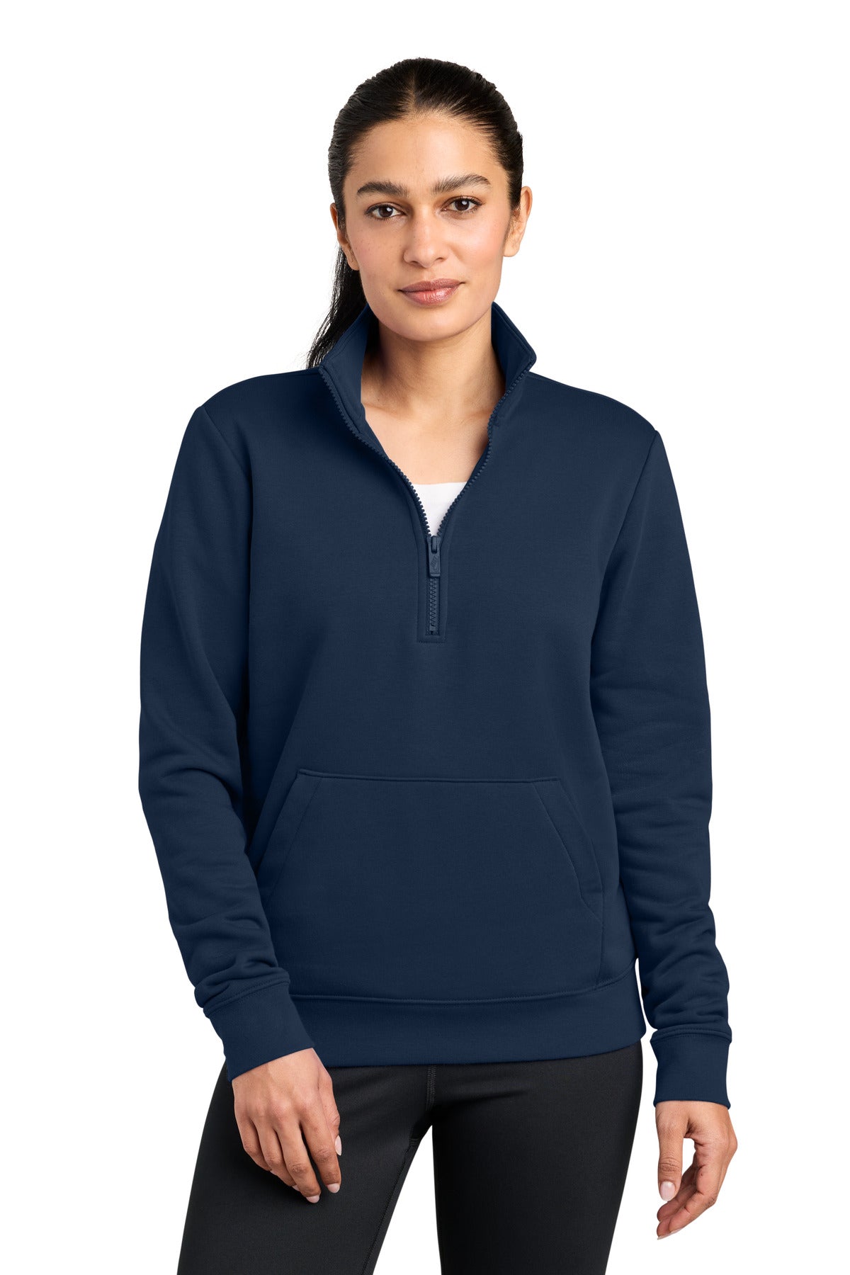 Nike Women's Club Fleece Sleeve Swoosh 1/2-Zip NKDX6720