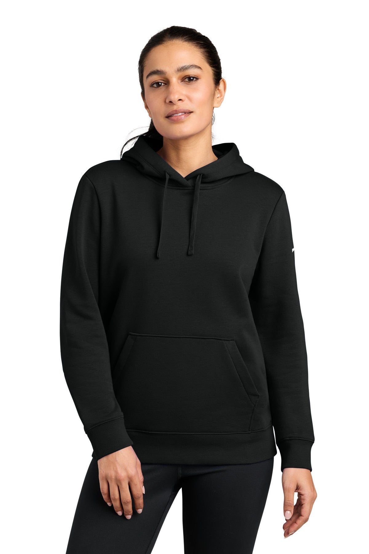 Nike Women's Club Fleece Sleeve Swoosh Pullover Hoodie NKFD9889