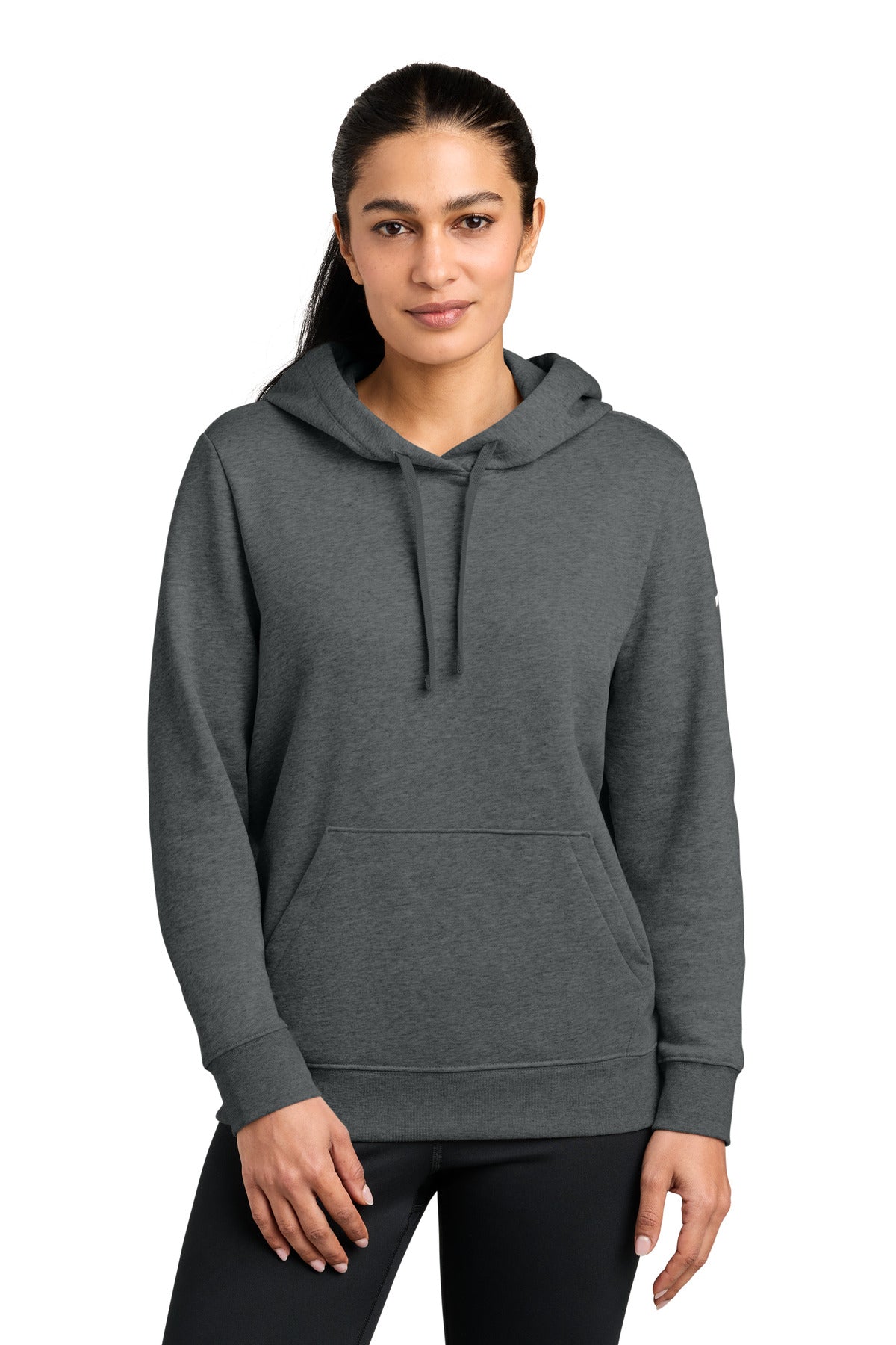 Nike Women's Club Fleece Sleeve Swoosh Pullover Hoodie NKFD9889