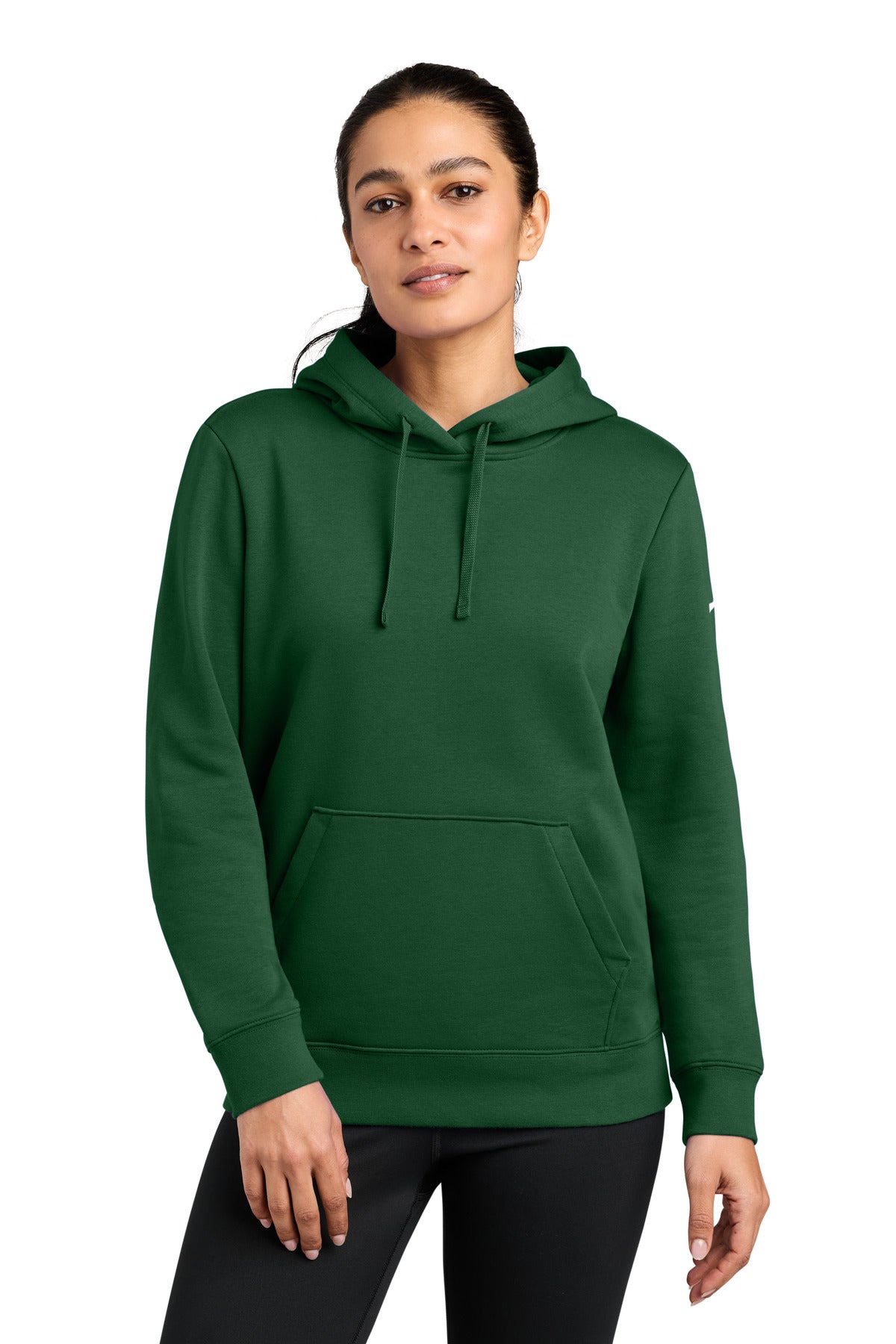 Nike Women's Club Fleece Sleeve Swoosh Pullover Hoodie NKFD9889