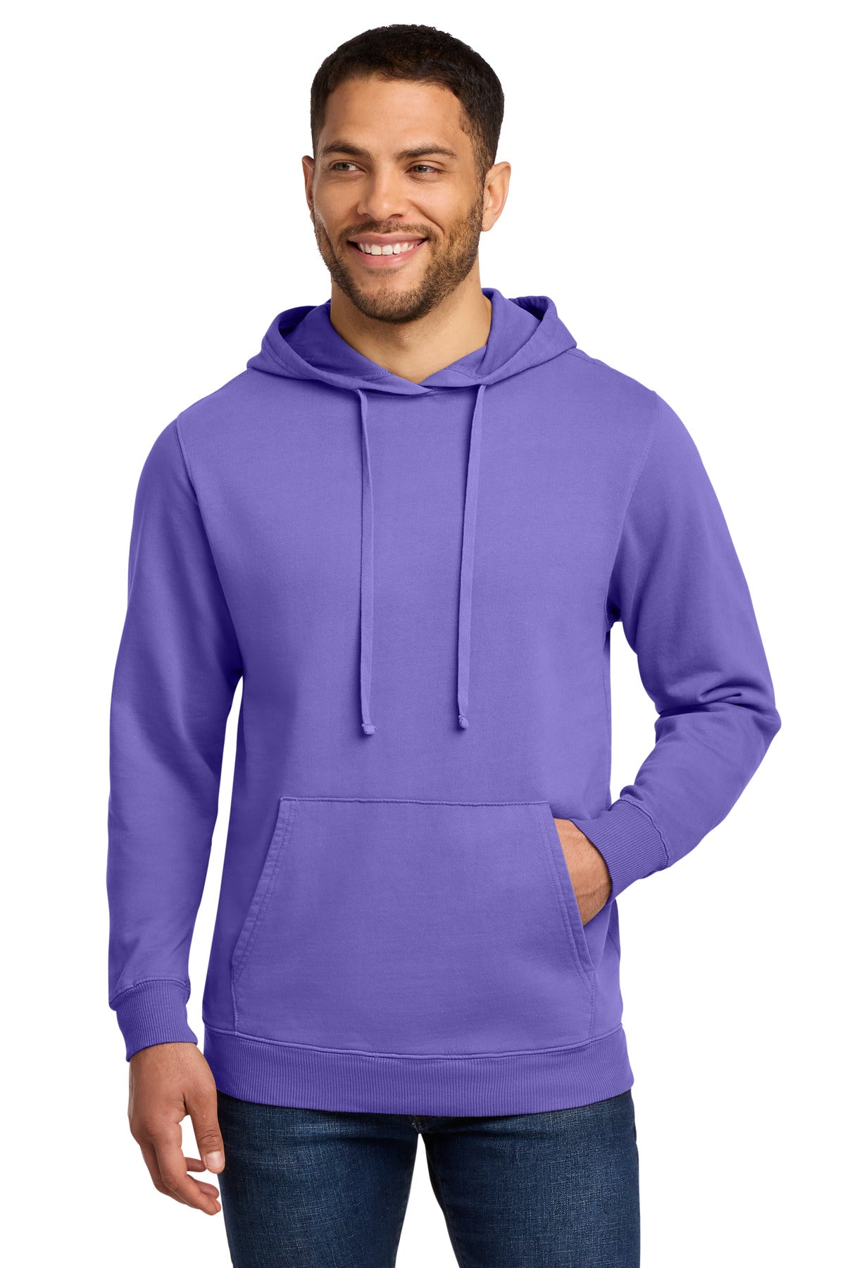 Port & Co® Beach Wash® Garment-Dyed Pullover Hooded Sweatshirt. PC098H