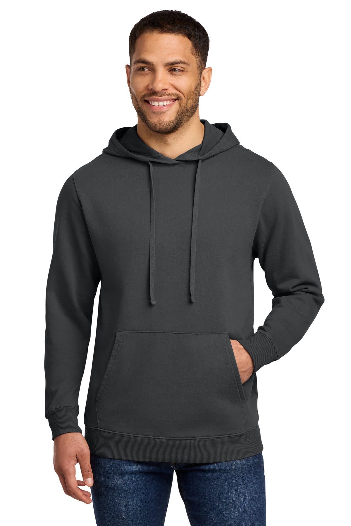 Port & Co® Beach Wash® Garment-Dyed Pullover Hooded Sweatshirt. PC098H