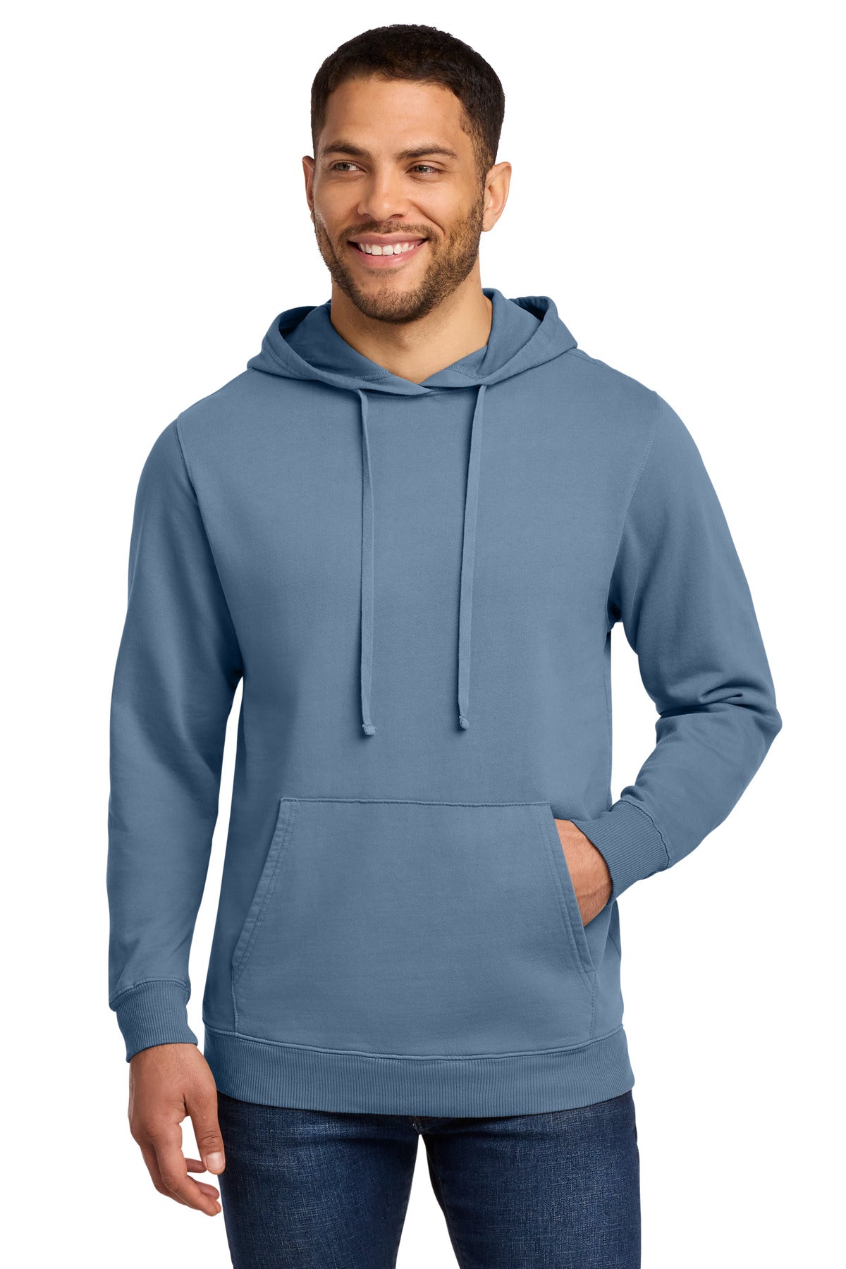 Port & Co® Beach Wash® Garment-Dyed Pullover Hooded Sweatshirt. PC098H