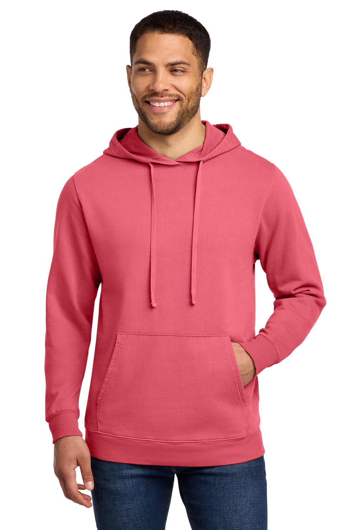 Port & Co® Beach Wash® Garment-Dyed Pullover Hooded Sweatshirt. PC098H