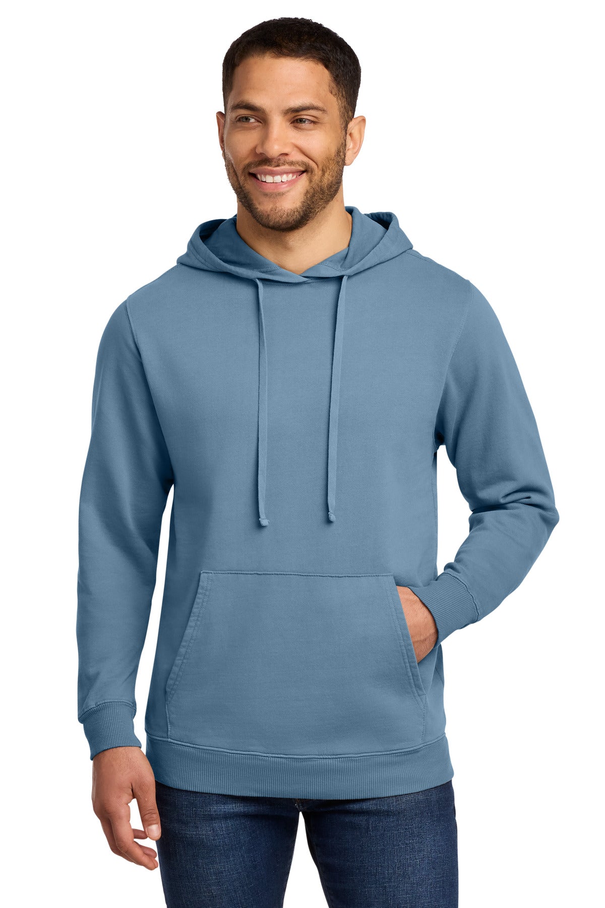 Port & Co® Beach Wash® Garment-Dyed Pullover Hooded Sweatshirt. PC098H