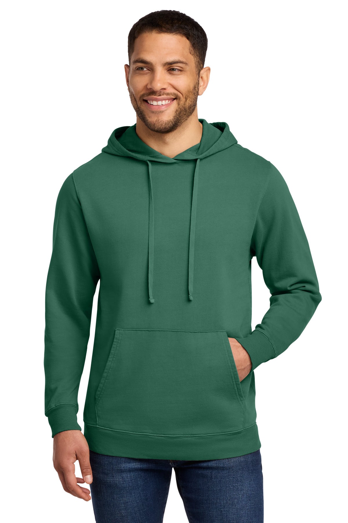 Port & Co® Beach Wash® Garment-Dyed Pullover Hooded Sweatshirt. PC098H