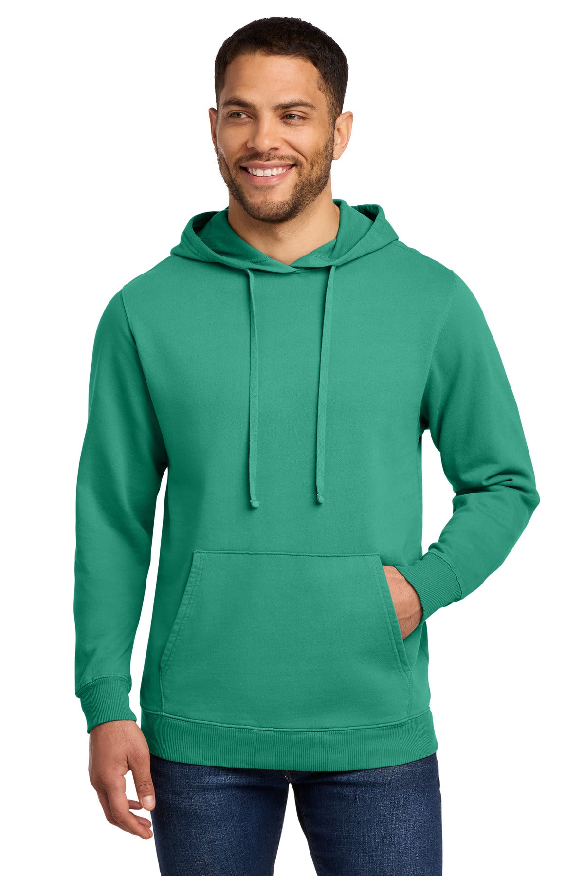 Port & Co® Beach Wash® Garment-Dyed Pullover Hooded Sweatshirt. PC098H