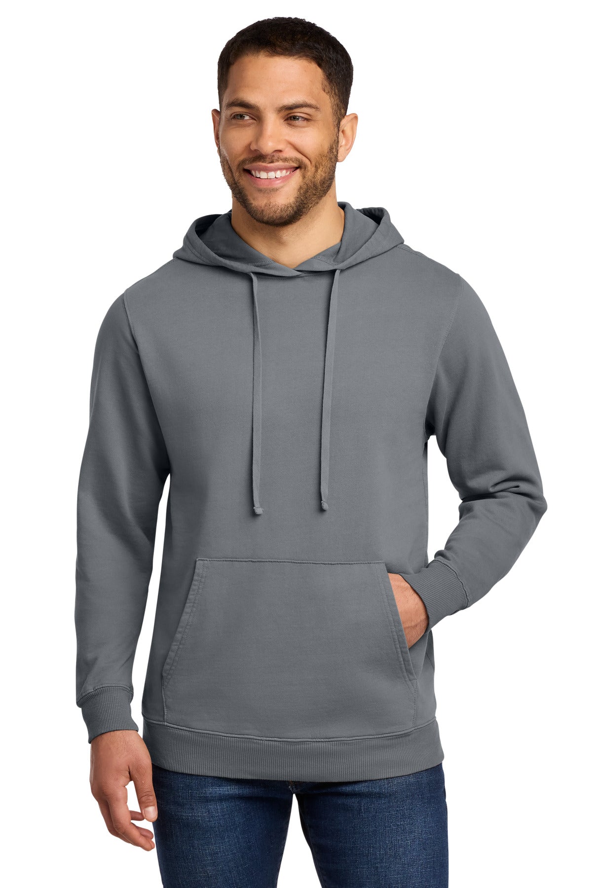 Port & Co® Beach Wash® Garment-Dyed Pullover Hooded Sweatshirt. PC098H