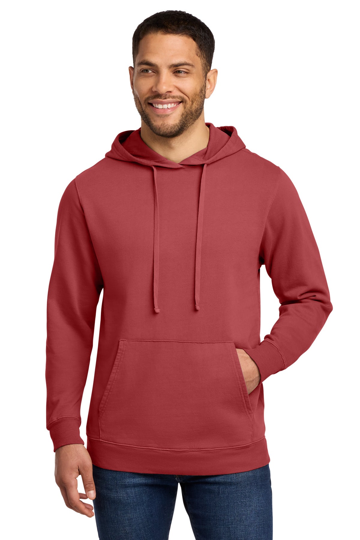 Port & Co® Beach Wash® Garment-Dyed Pullover Hooded Sweatshirt. PC098H
