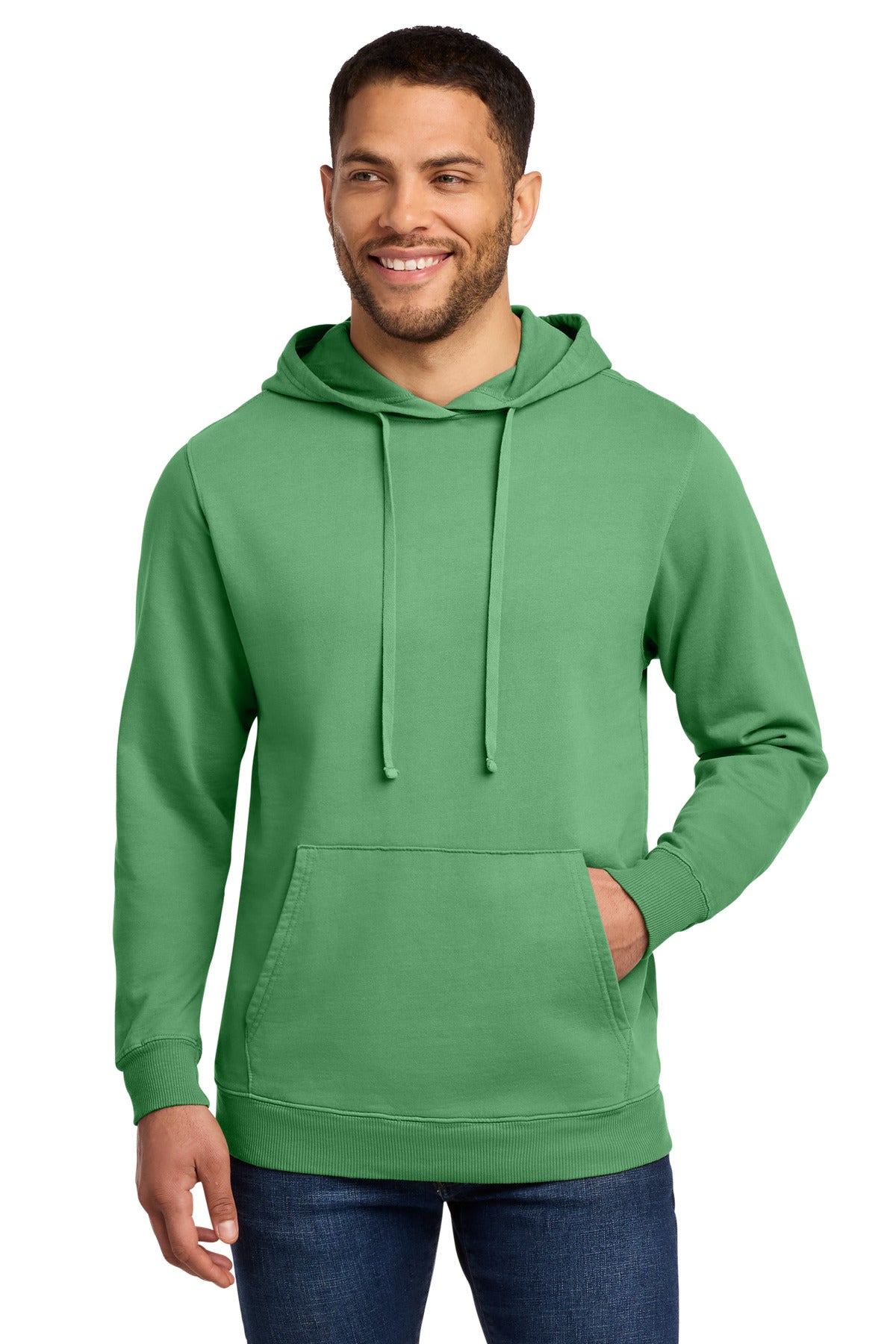 Port & Co® Beach Wash® Garment-Dyed Pullover Hooded Sweatshirt. PC098H