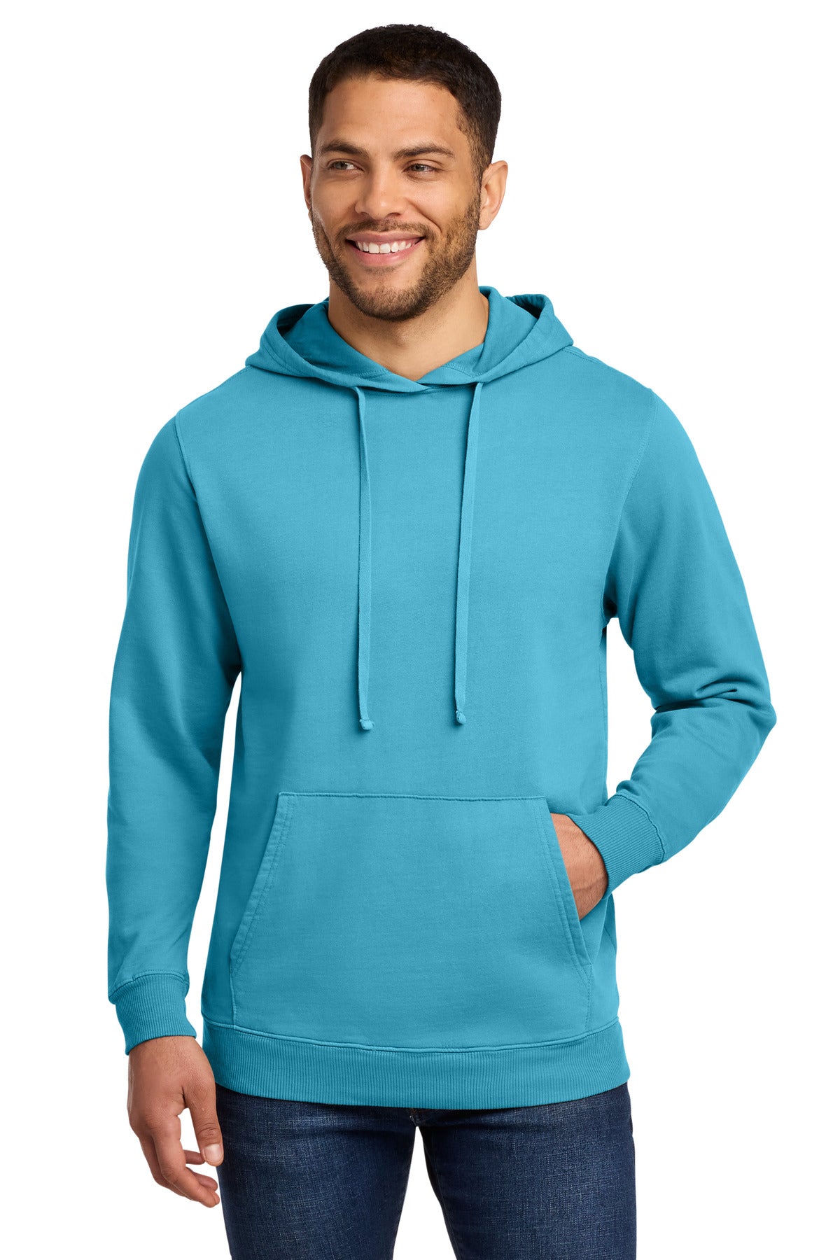 Port & Co® Beach Wash® Garment-Dyed Pullover Hooded Sweatshirt. PC098H