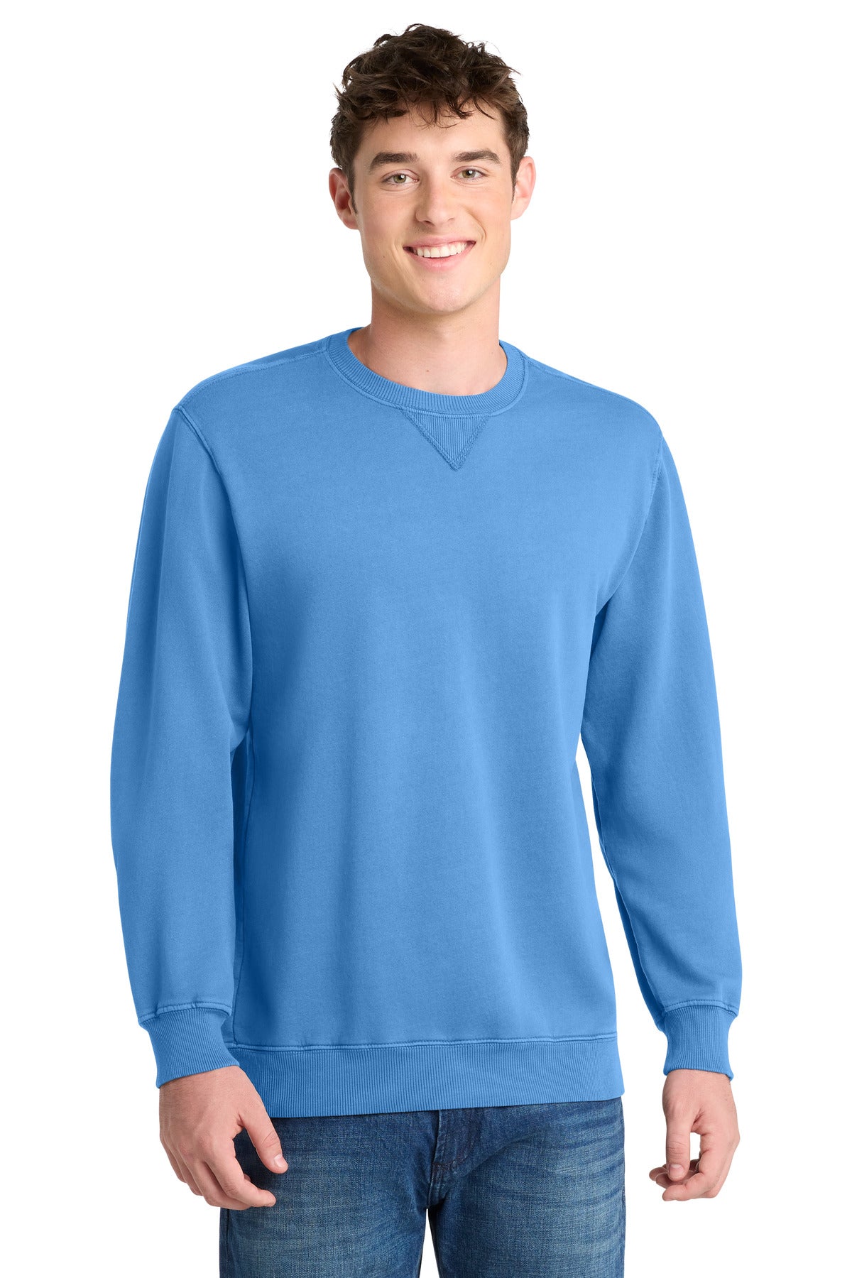Port & Co® Beach Wash® Garment-Dyed Crewneck Sweatshirt PC098