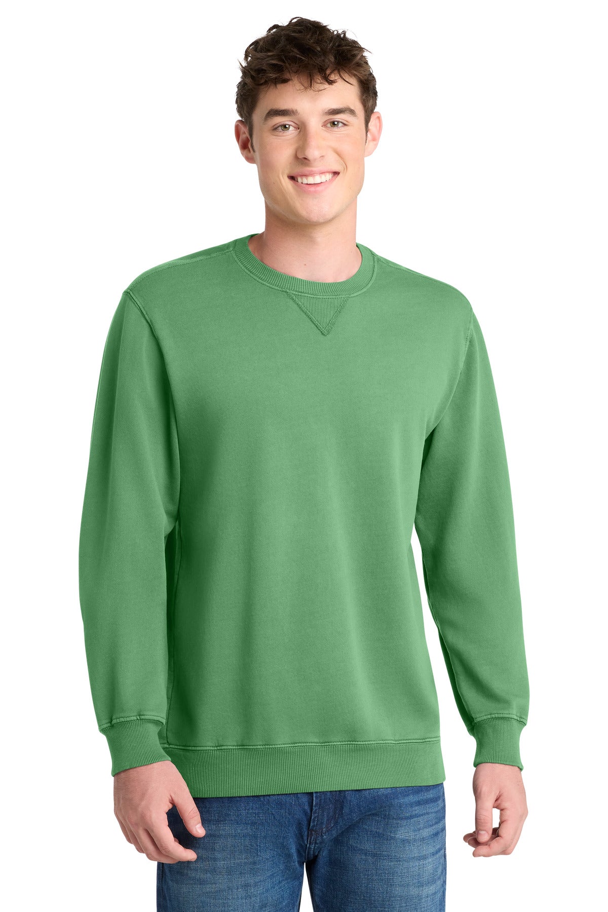 Port & Co® Beach Wash® Garment-Dyed Crewneck Sweatshirt PC098