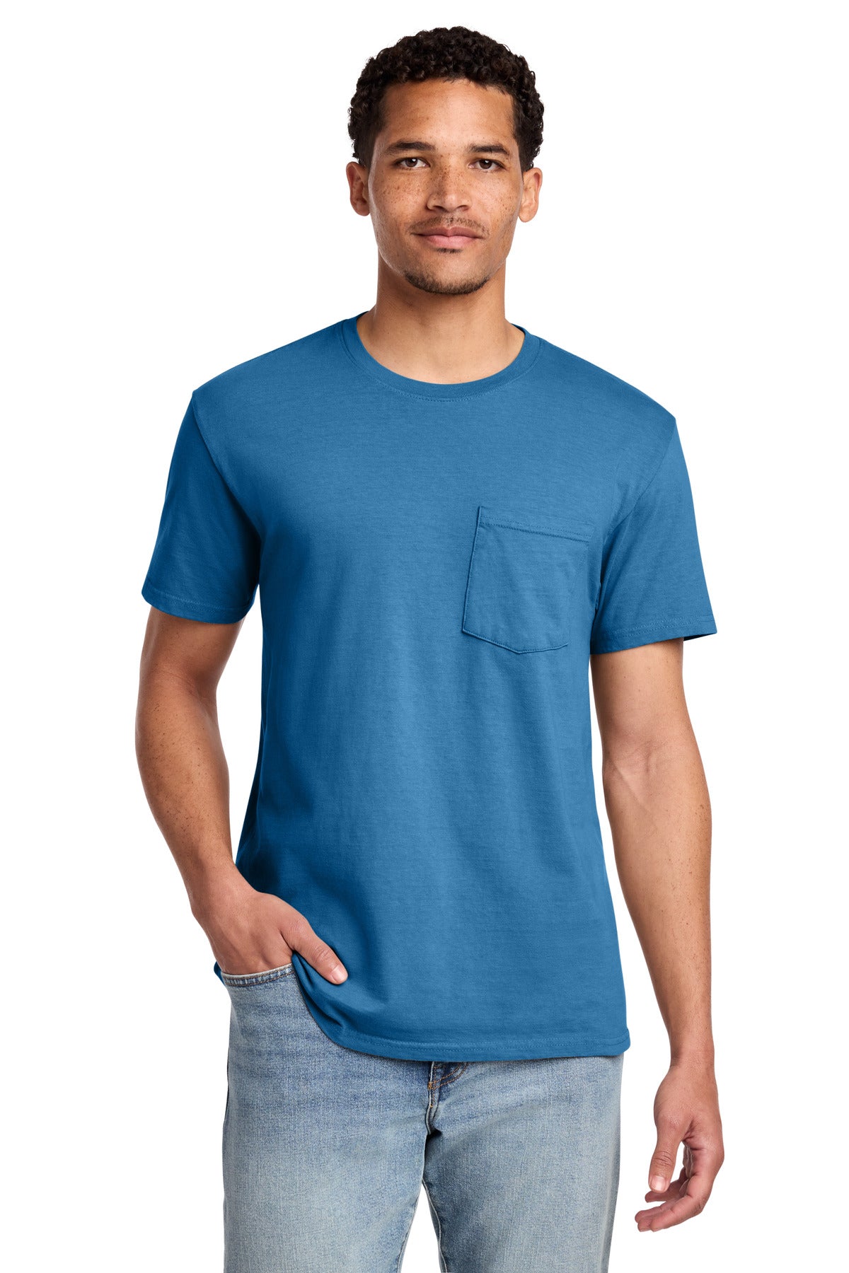 Port & Co® Beach Wash® Garment-Dyed Pocket Tee.  PC099P