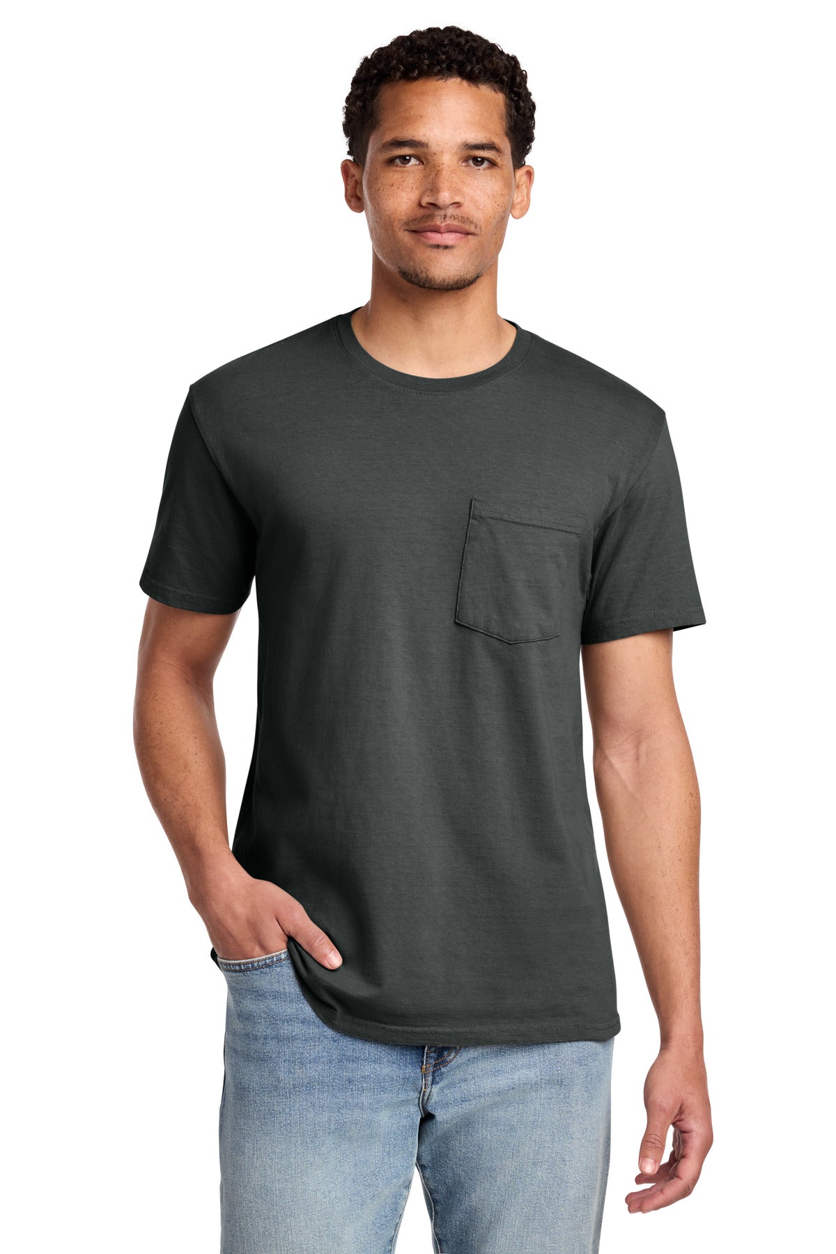 Port & Co® Beach Wash® Garment-Dyed Pocket Tee.  PC099P