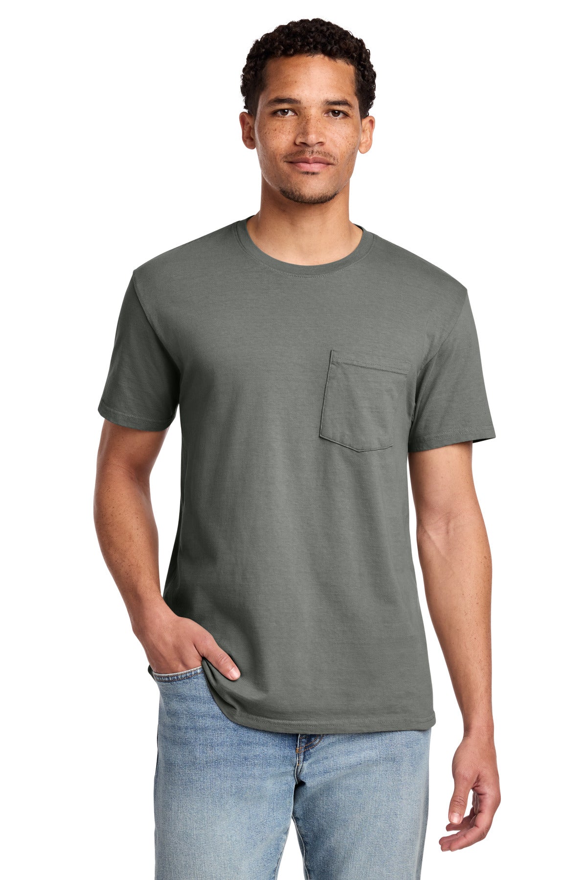 Port & Co® Beach Wash® Garment-Dyed Pocket Tee.  PC099P
