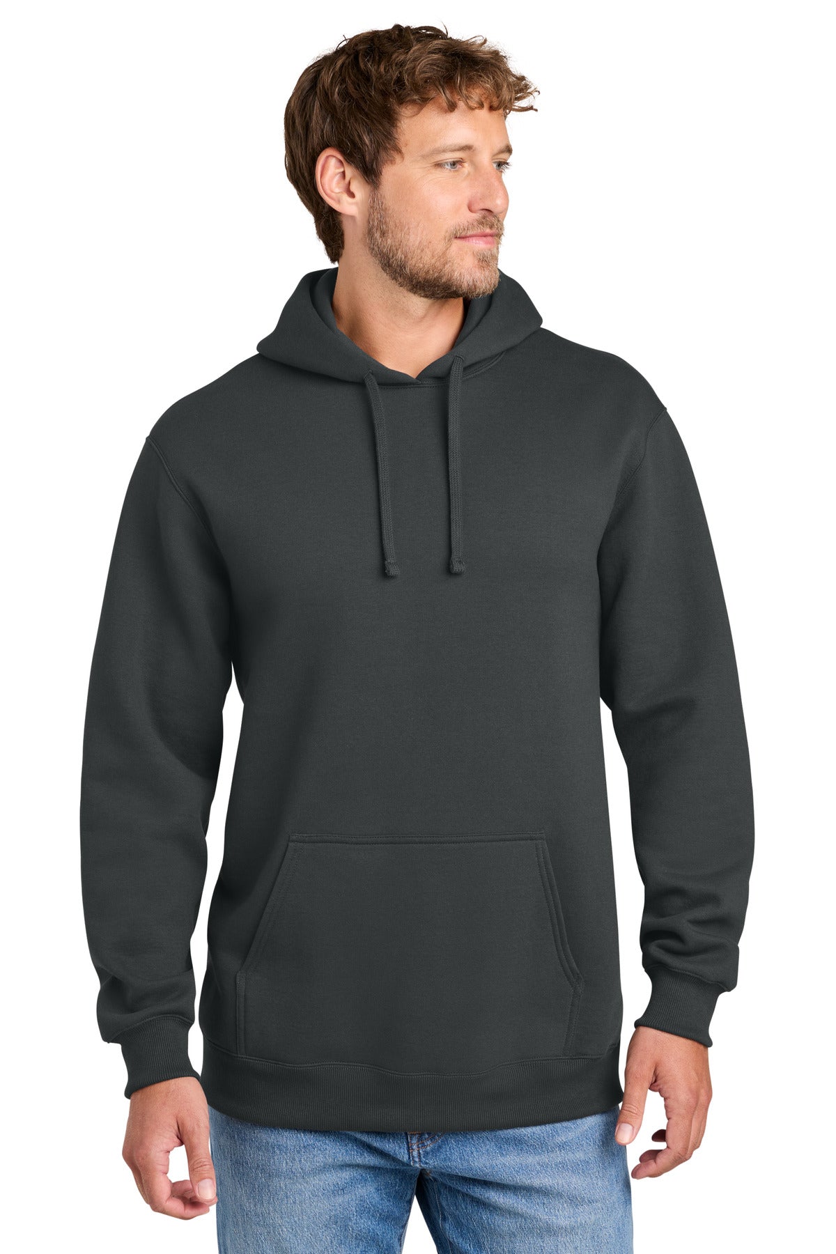 Port & Co® Foundation Fleece Pullover Hooded Sweatshirt PC107H