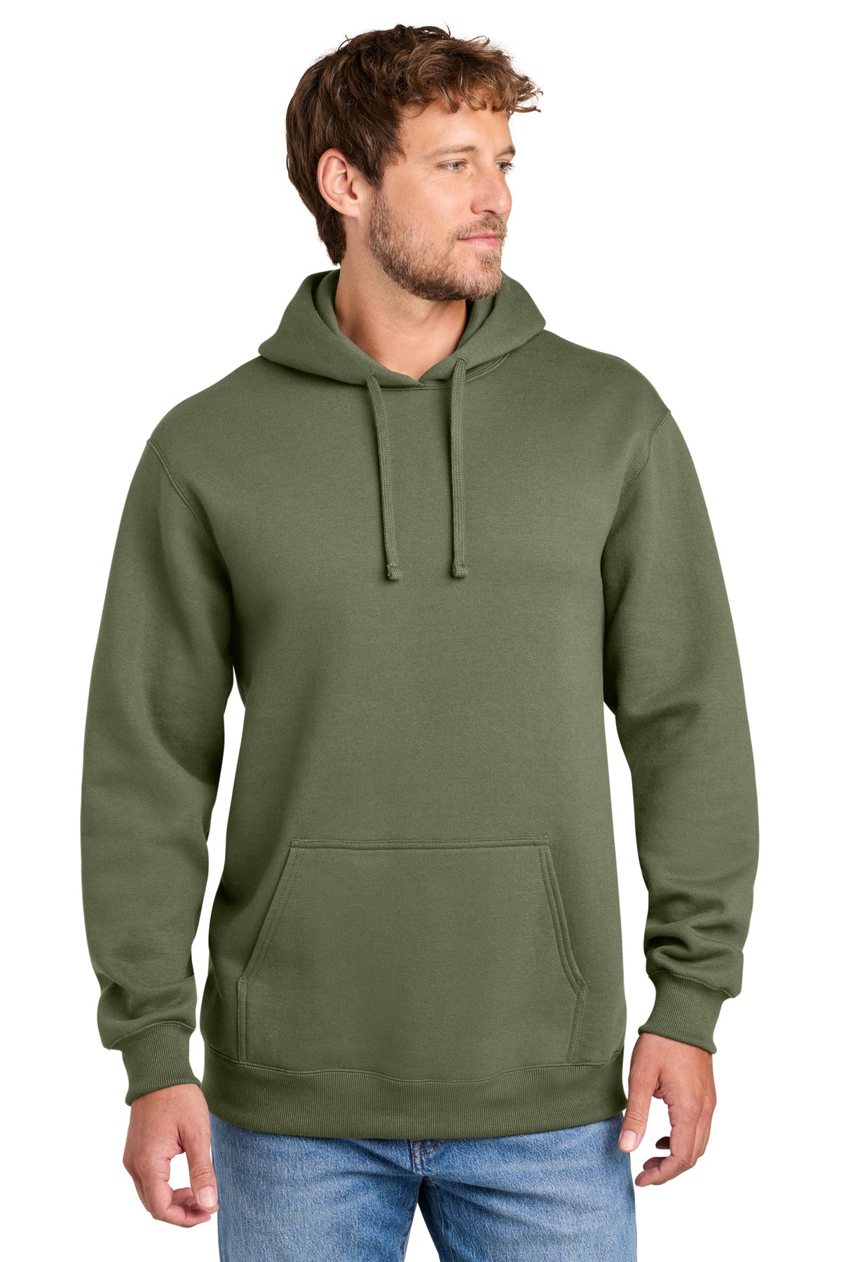 Port & Co® Foundation Fleece Pullover Hooded Sweatshirt PC107H