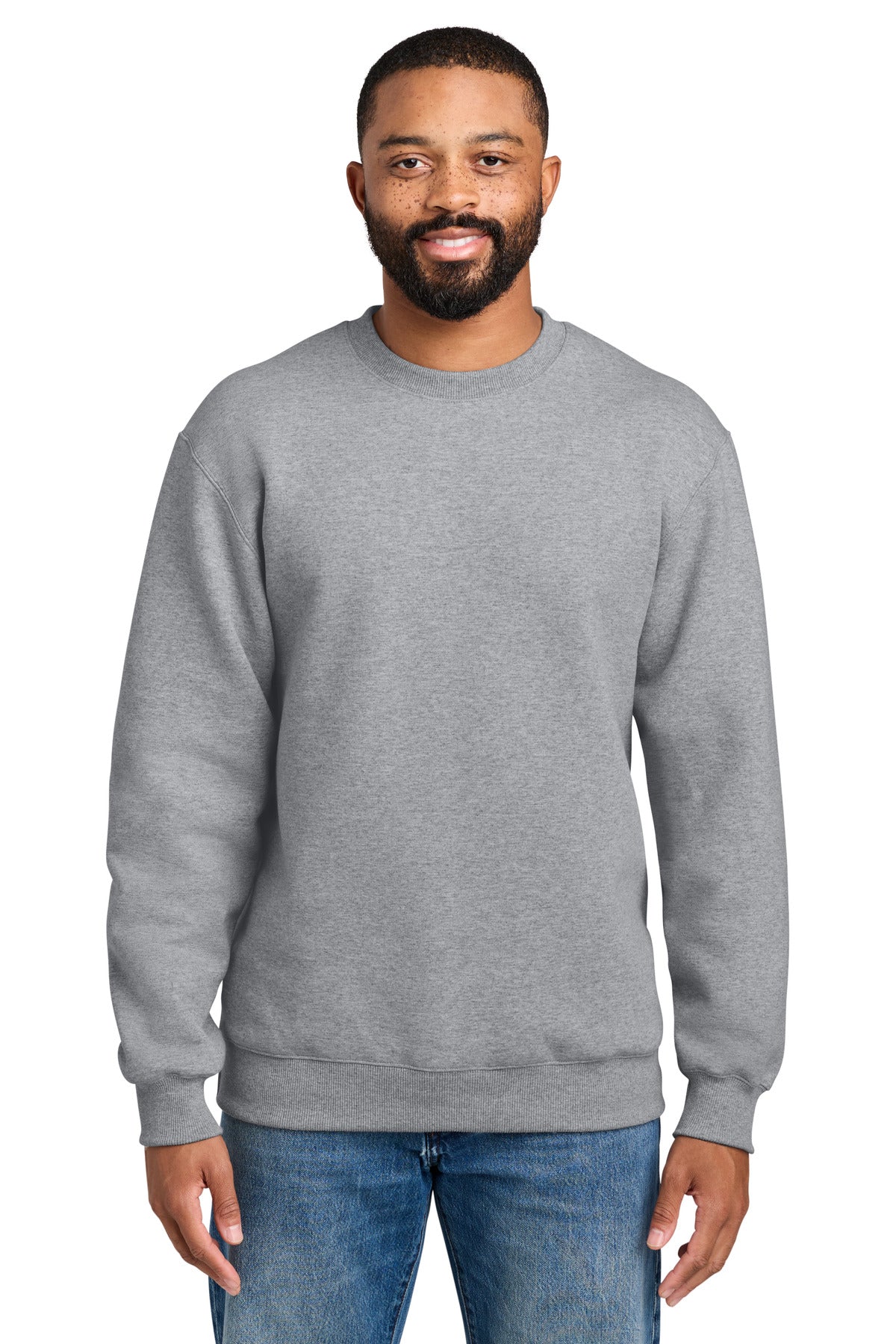 Port & Co® Foundation Fleece Pullover Crewneck Sweatshirt PC107