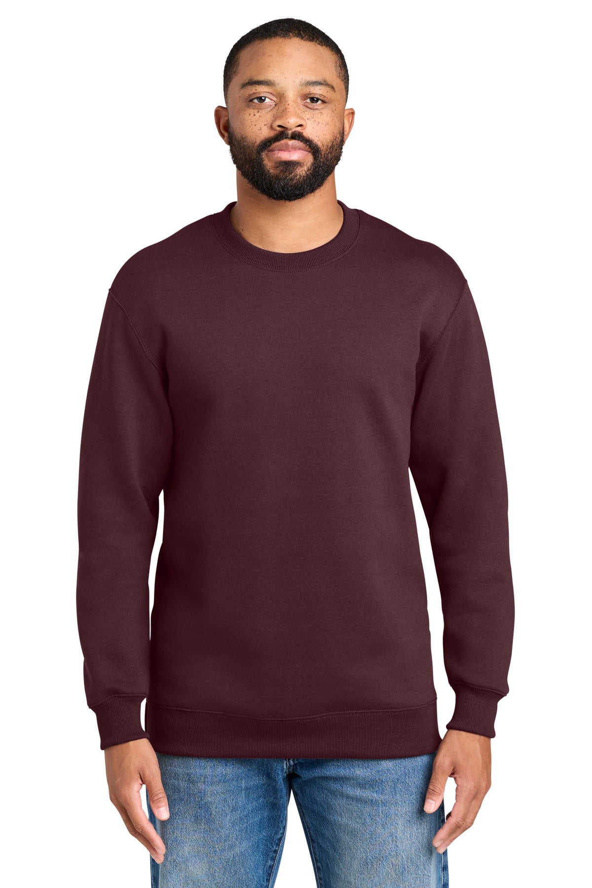 Port & Co® Foundation Fleece Pullover Crewneck Sweatshirt PC107