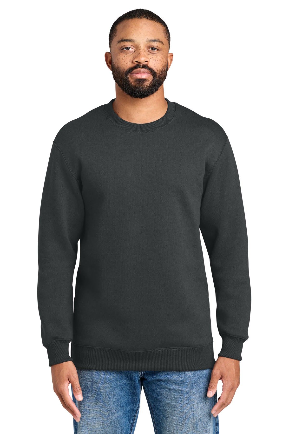 Port & Co® Foundation Fleece Pullover Crewneck Sweatshirt PC107