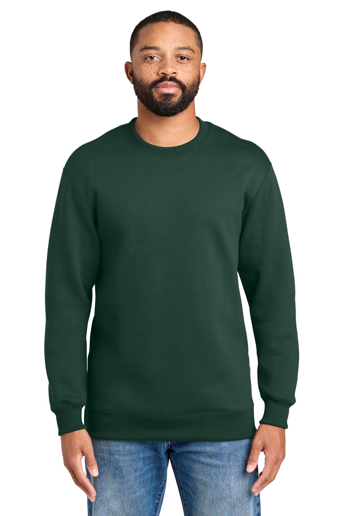 Port & Co® Foundation Fleece Pullover Crewneck Sweatshirt PC107