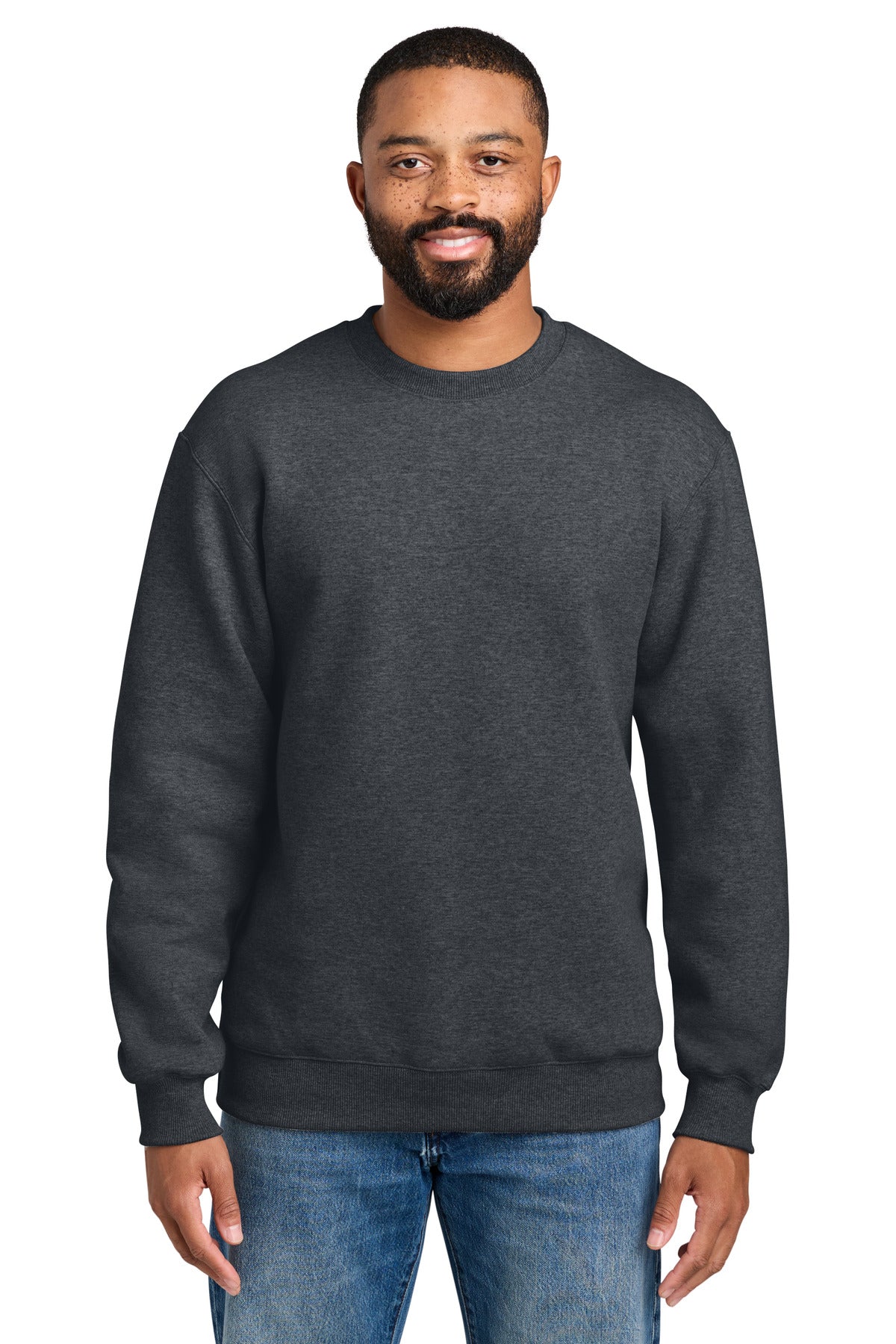 Port & Co® Foundation Fleece Pullover Crewneck Sweatshirt PC107
