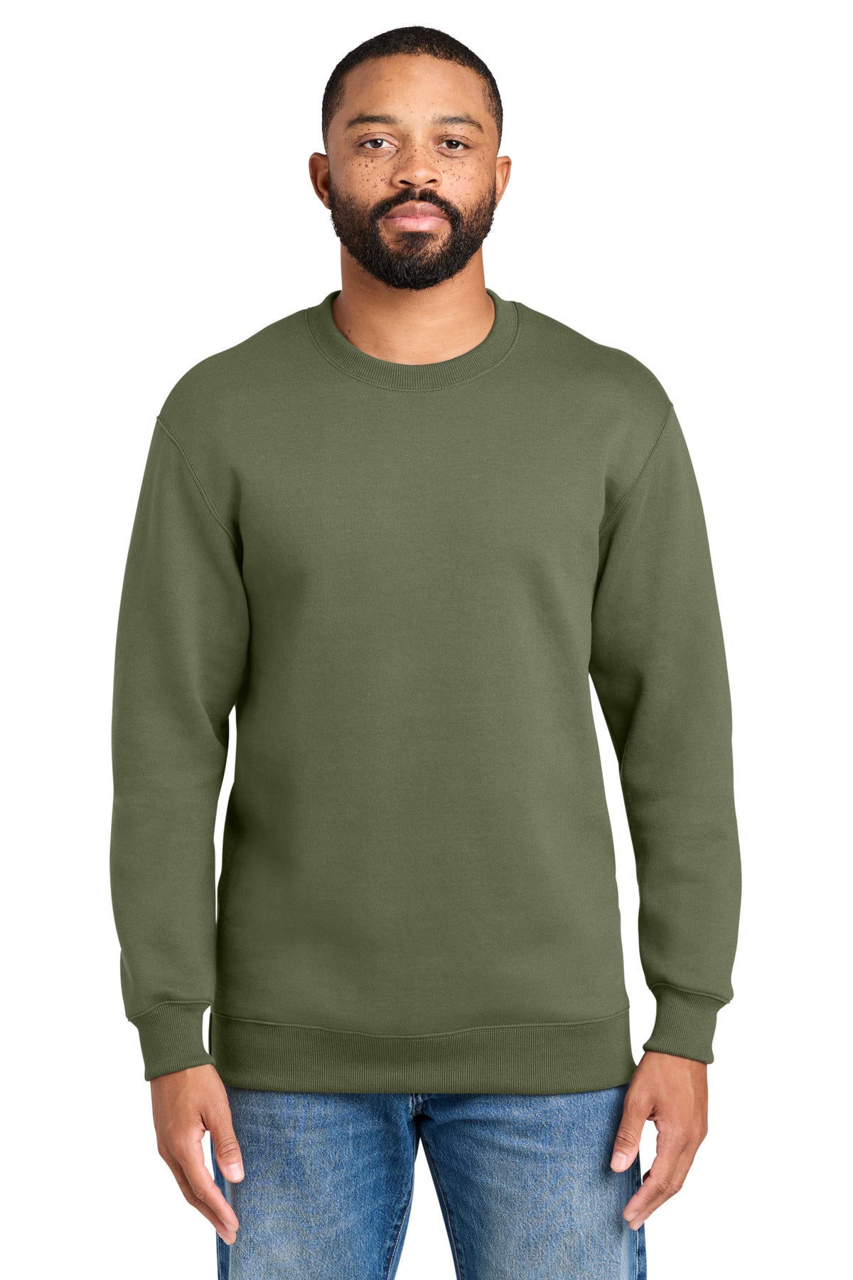 Port & Co® Foundation Fleece Pullover Crewneck Sweatshirt PC107