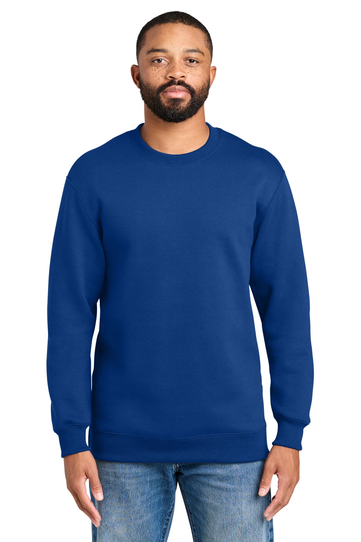 Port & Co® Foundation Fleece Pullover Crewneck Sweatshirt PC107