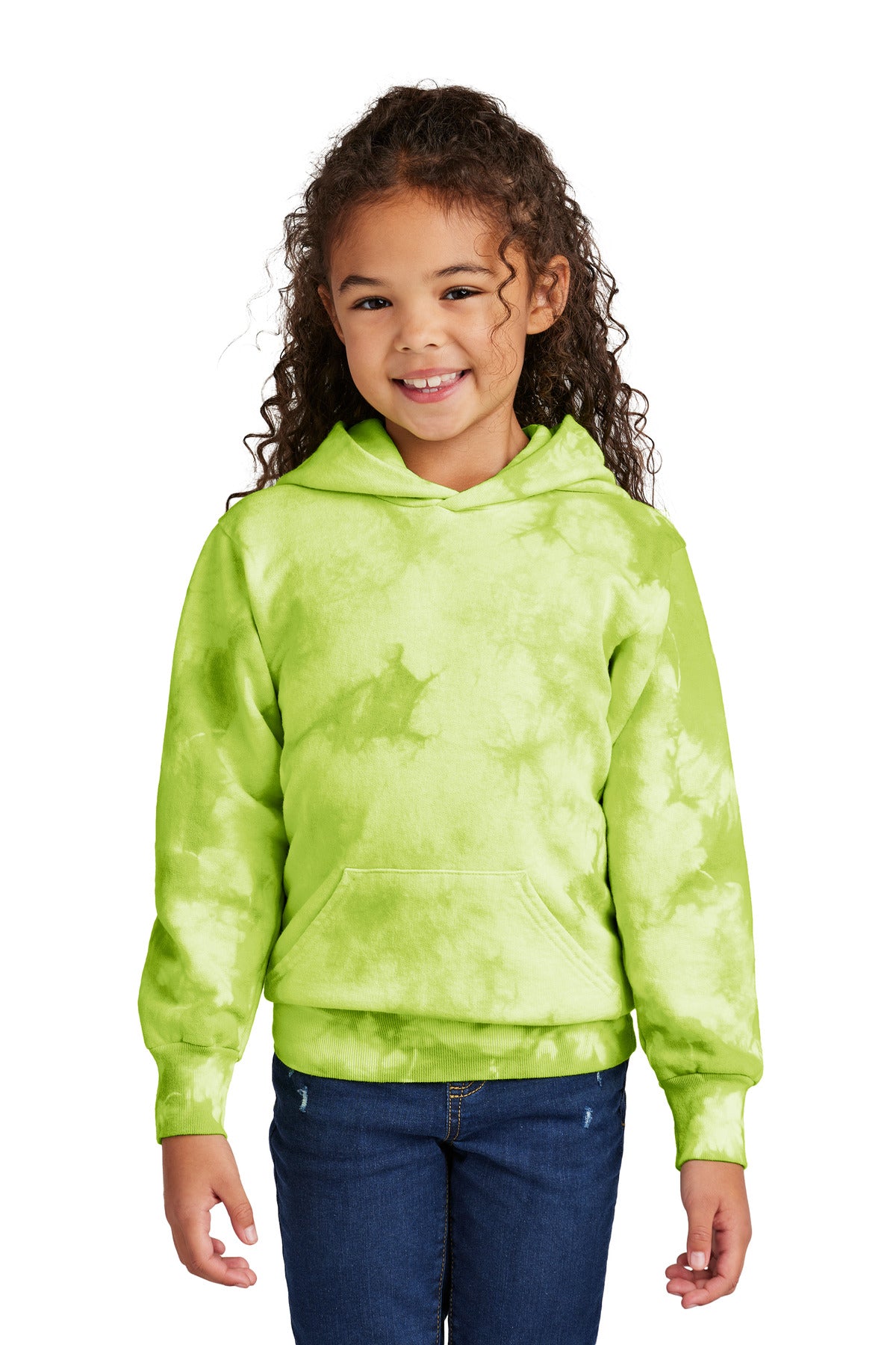 Port & Co® Youth Crystal Tie-Dye Pullover Hoodie PC144Y