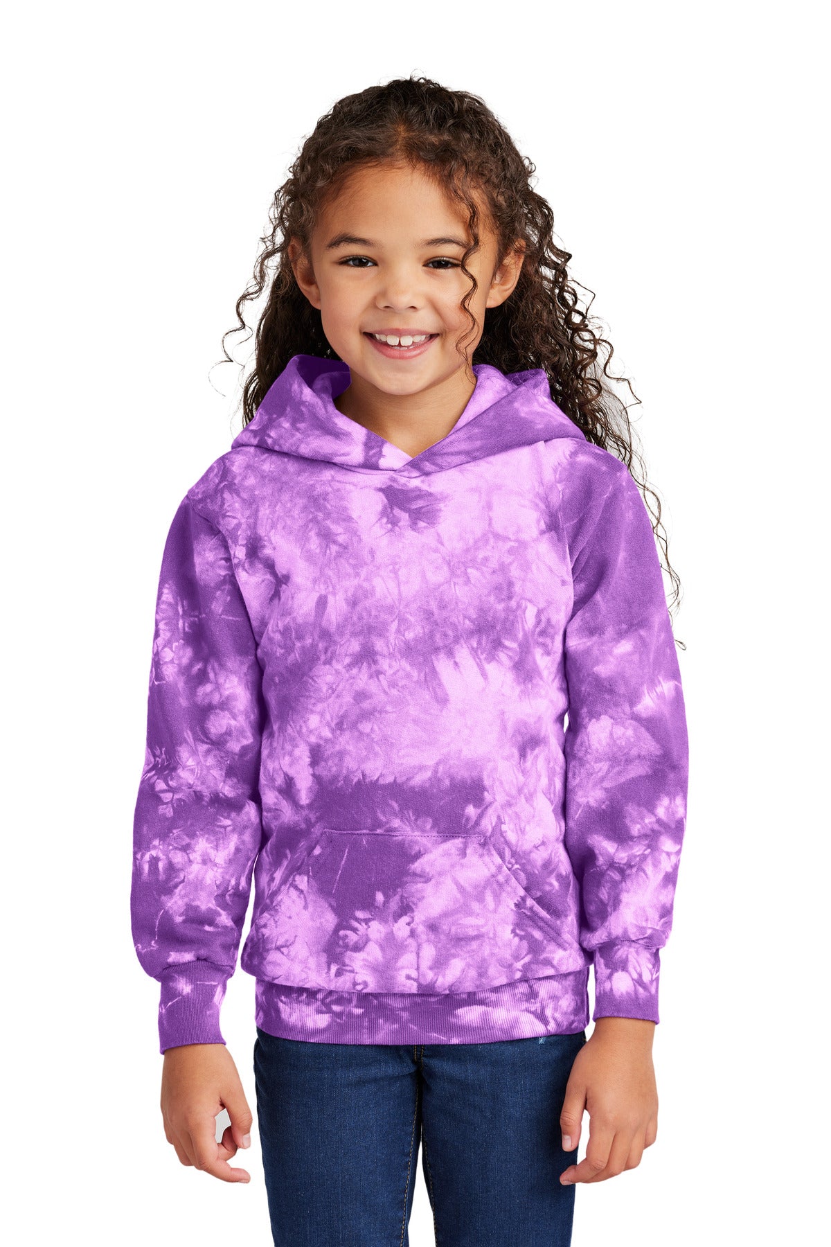 Port & Co® Youth Crystal Tie-Dye Pullover Hoodie PC144Y